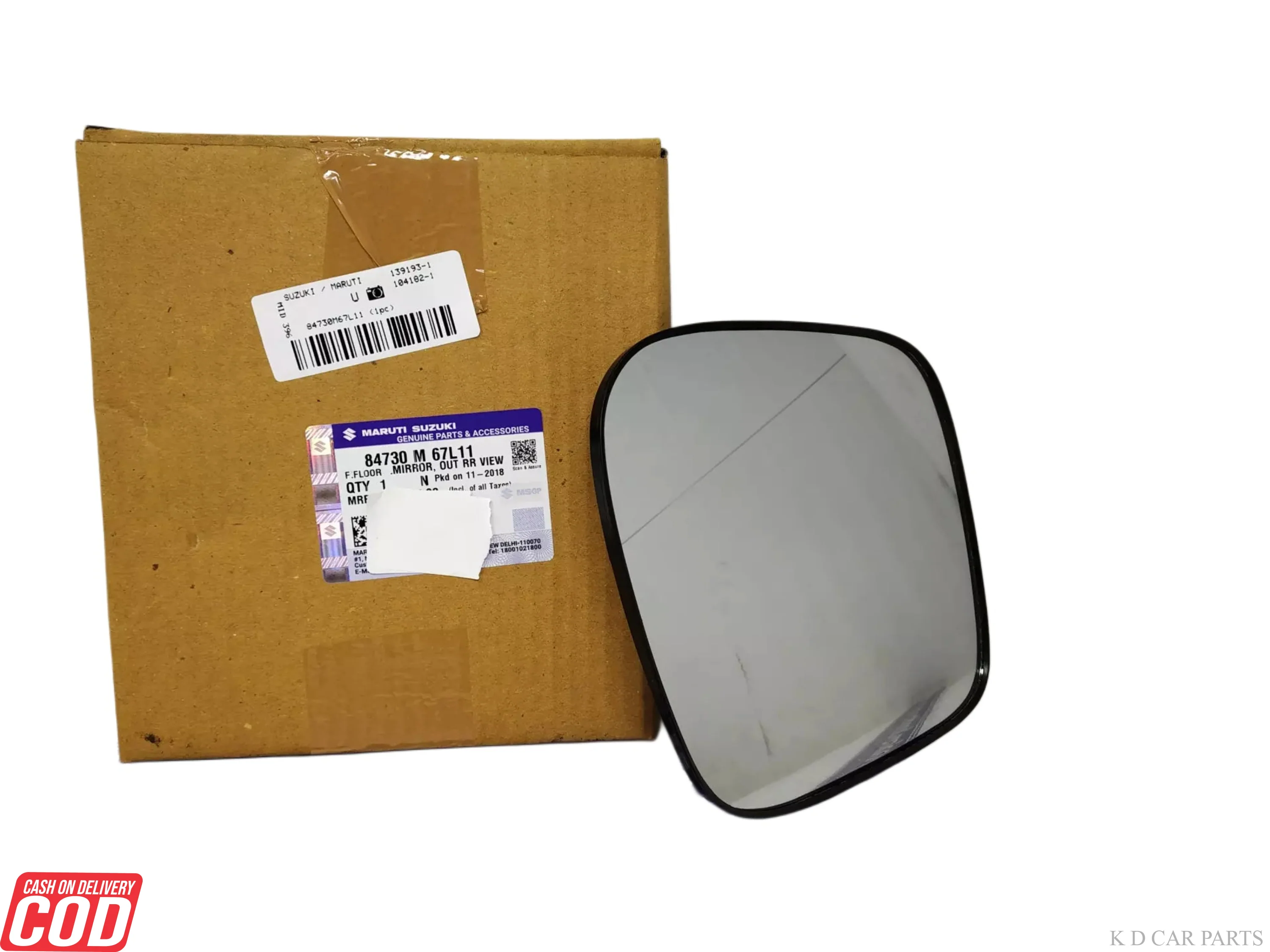 Door Mirror Plate/Sub-Mirror/Tukdi For Maruti Suzuki Wagonr 2010-2016 (Motor) - Image 6