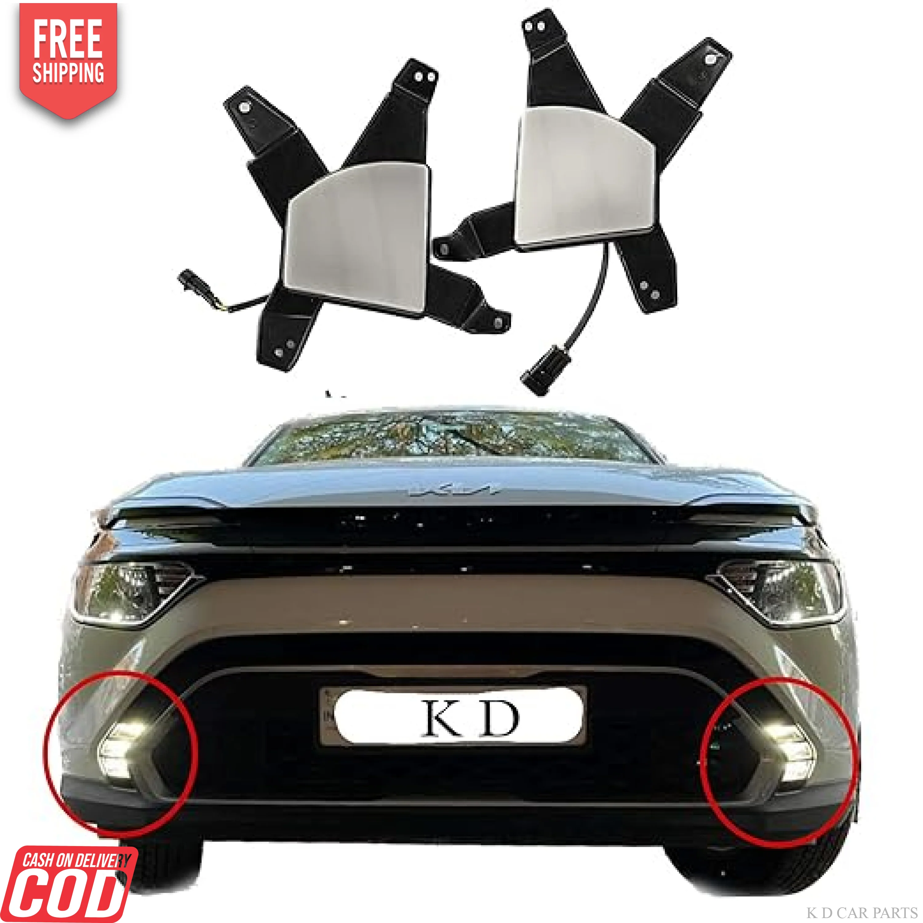 Fog Lamp  For Kia Carens  Halogen White & Indicator Lights Combo Full High Lights - Image 2