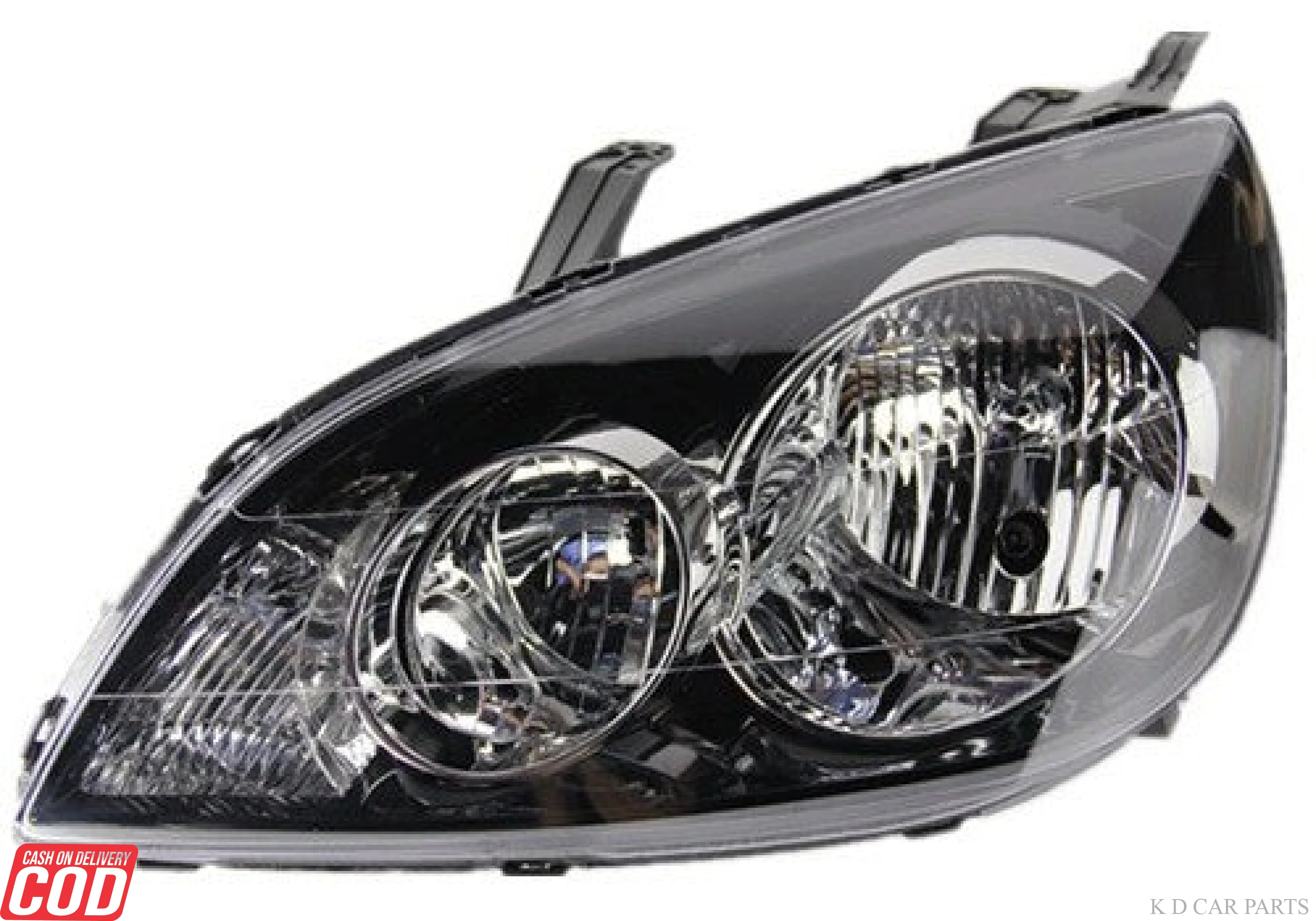 Head light Assembly For Ford Fiesta T-1 Black - Image 2
