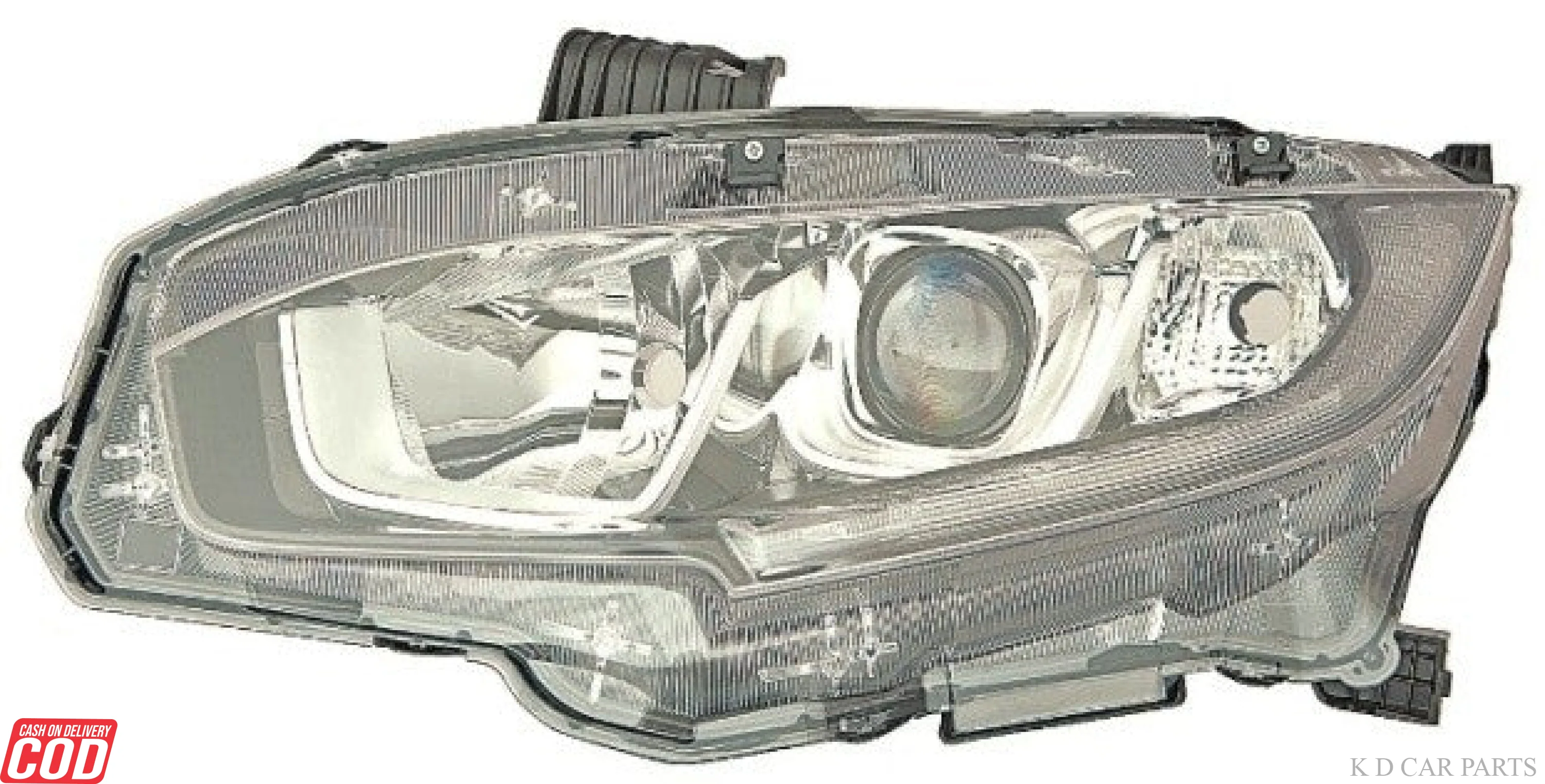Head Light Assembly For Honda Civic 2018 Model (H11+HB3+LED) - Image 2