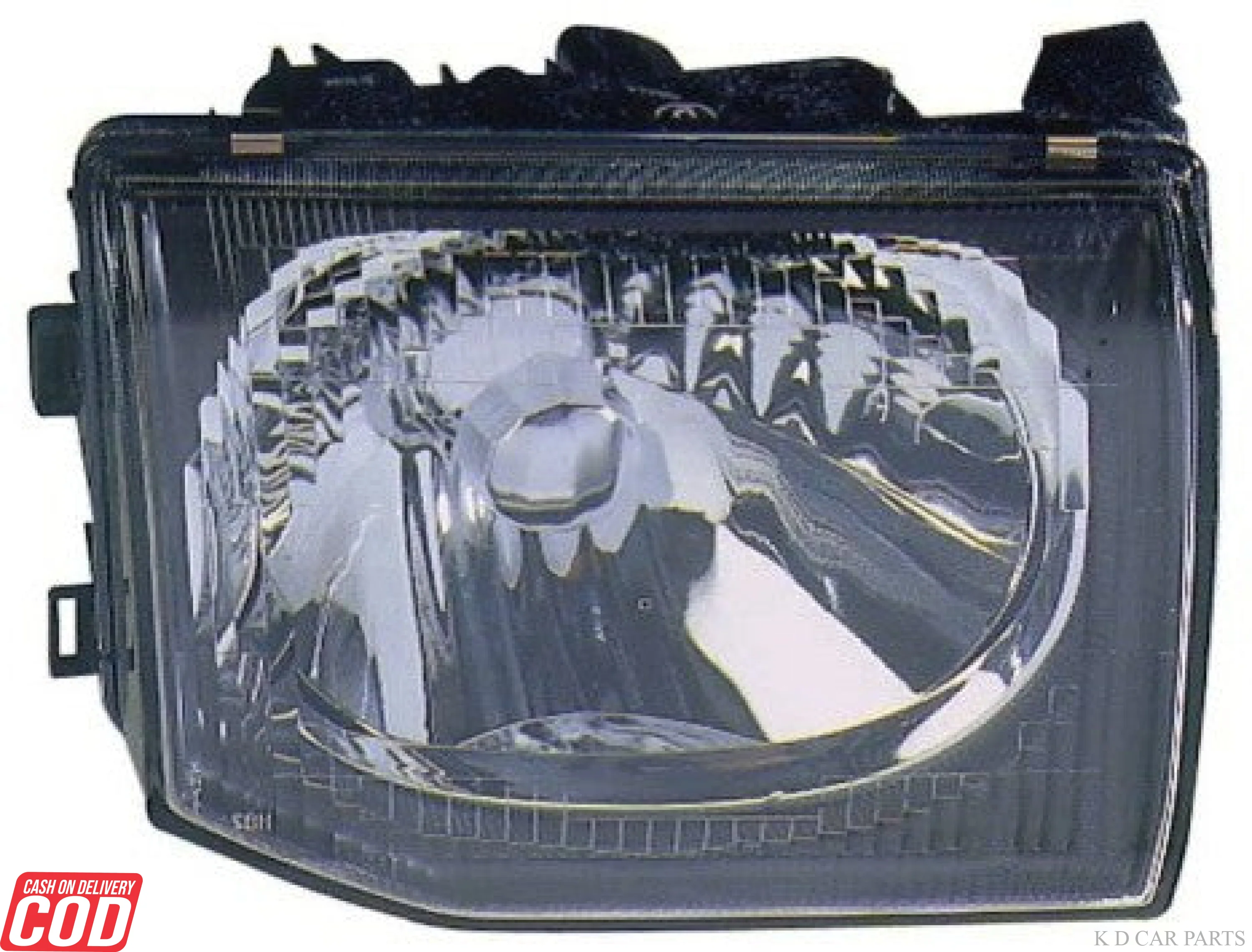 Headlight Assembly For Mitsubishi PAJERO Montero V33 (Black)