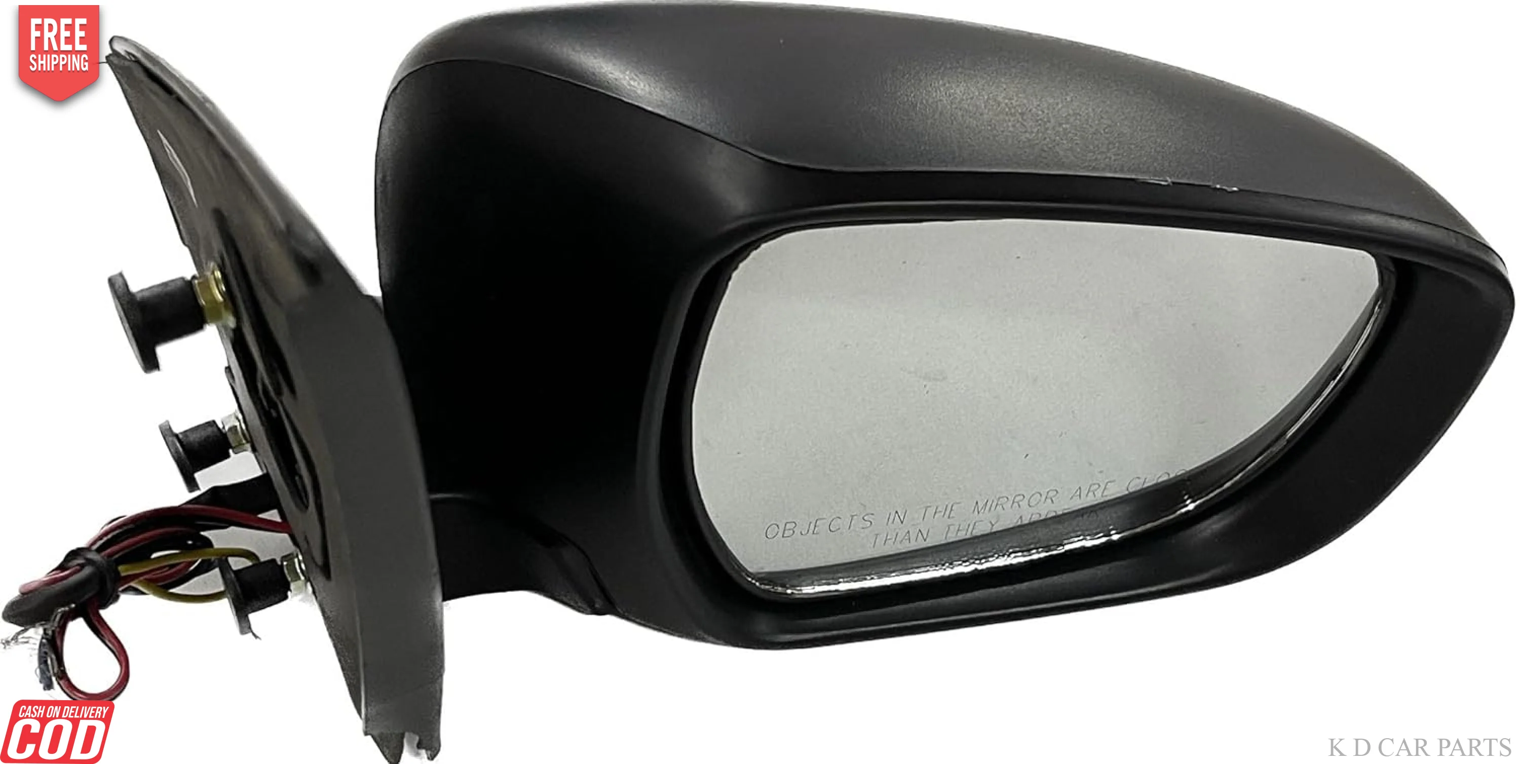 K D 5 WIRE NON-AUTOFOLD Side/Door Mirror for Maruti Celerio Motor with Indicator & Coupler(Black) - Image 2