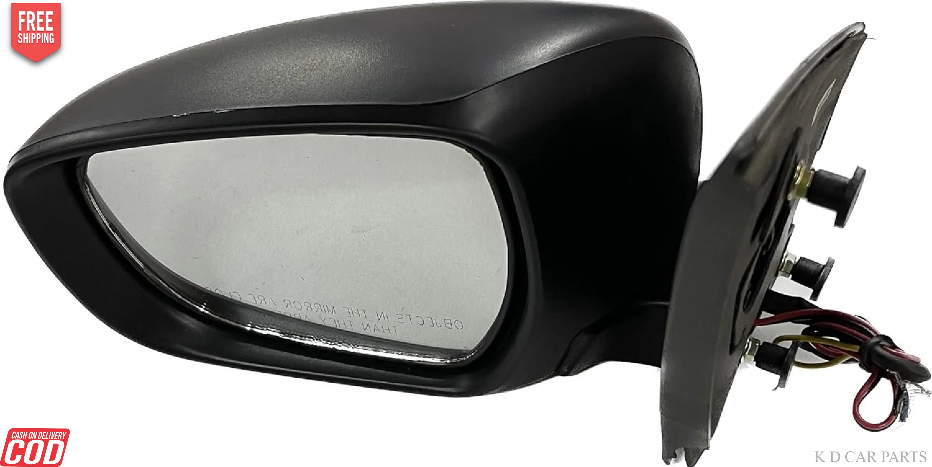 K D 5 WIRE NON-AUTOFOLD Side/Door Mirror for Maruti Celerio Motor with Indicator & Coupler(Black) - Image 8