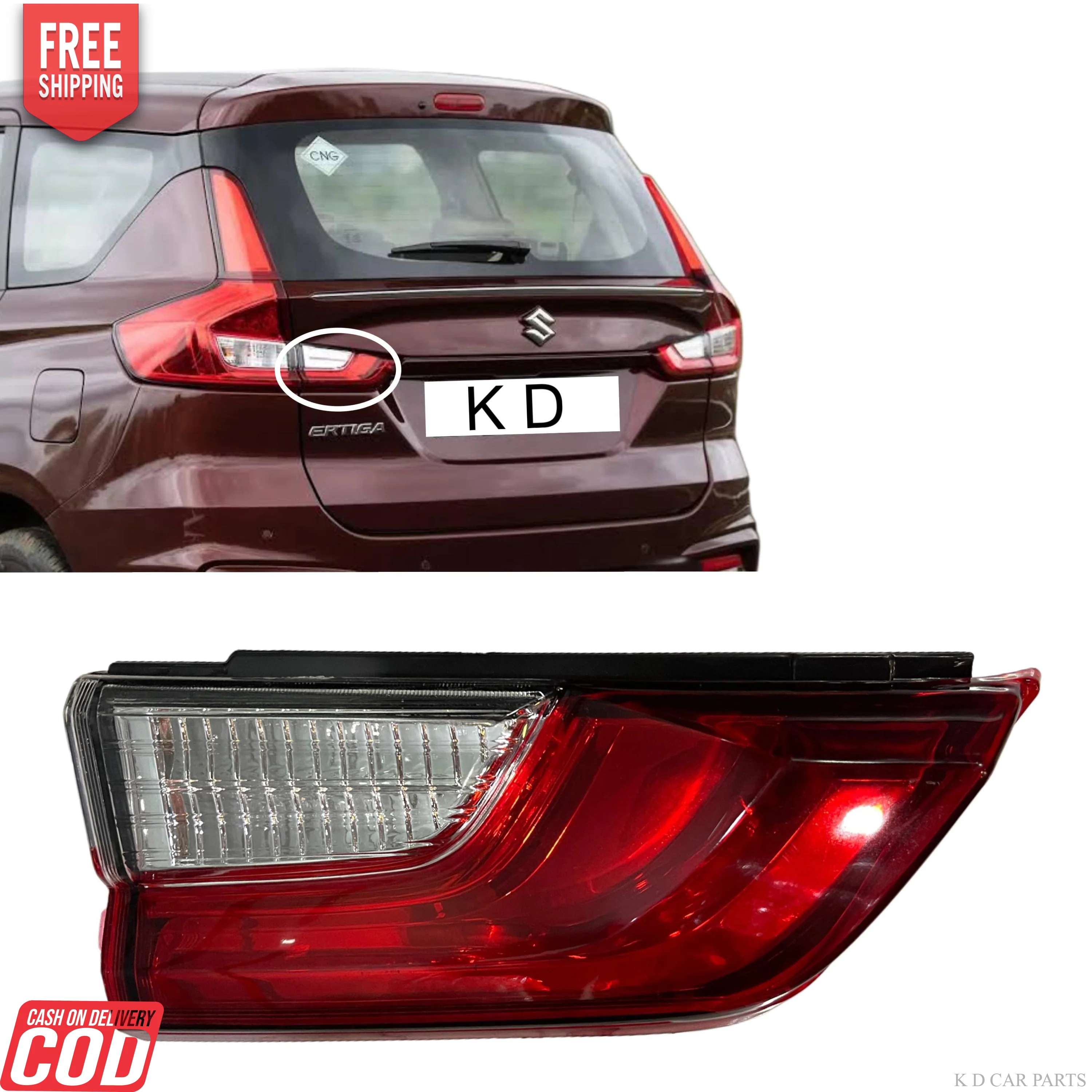 K D Dicky Light Assembly for Maruti Ertiga 2018-NOW - Image 2