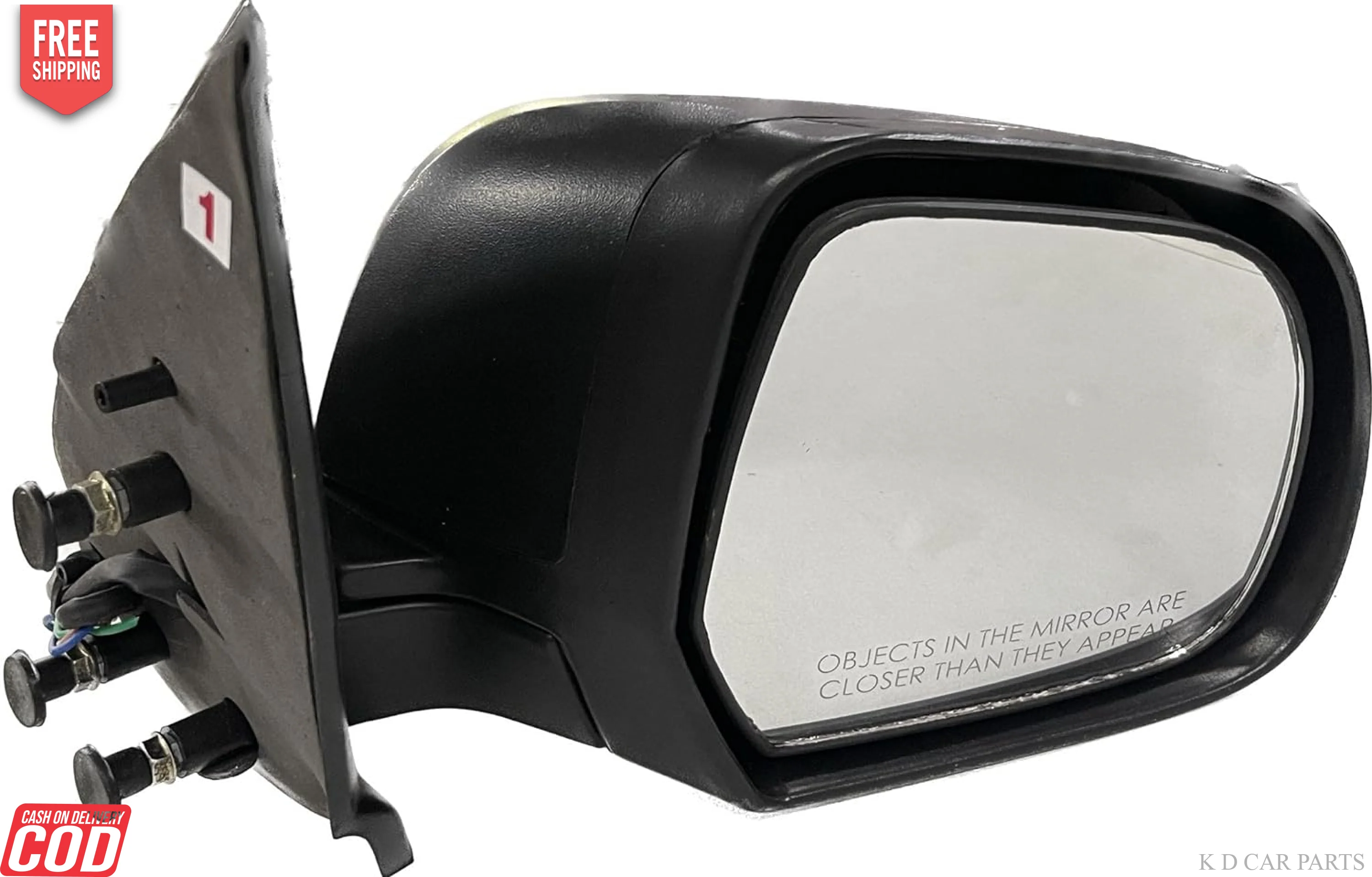 K D Door/Side Mirror For Nissan Micra Motorised with coupler - Image 6