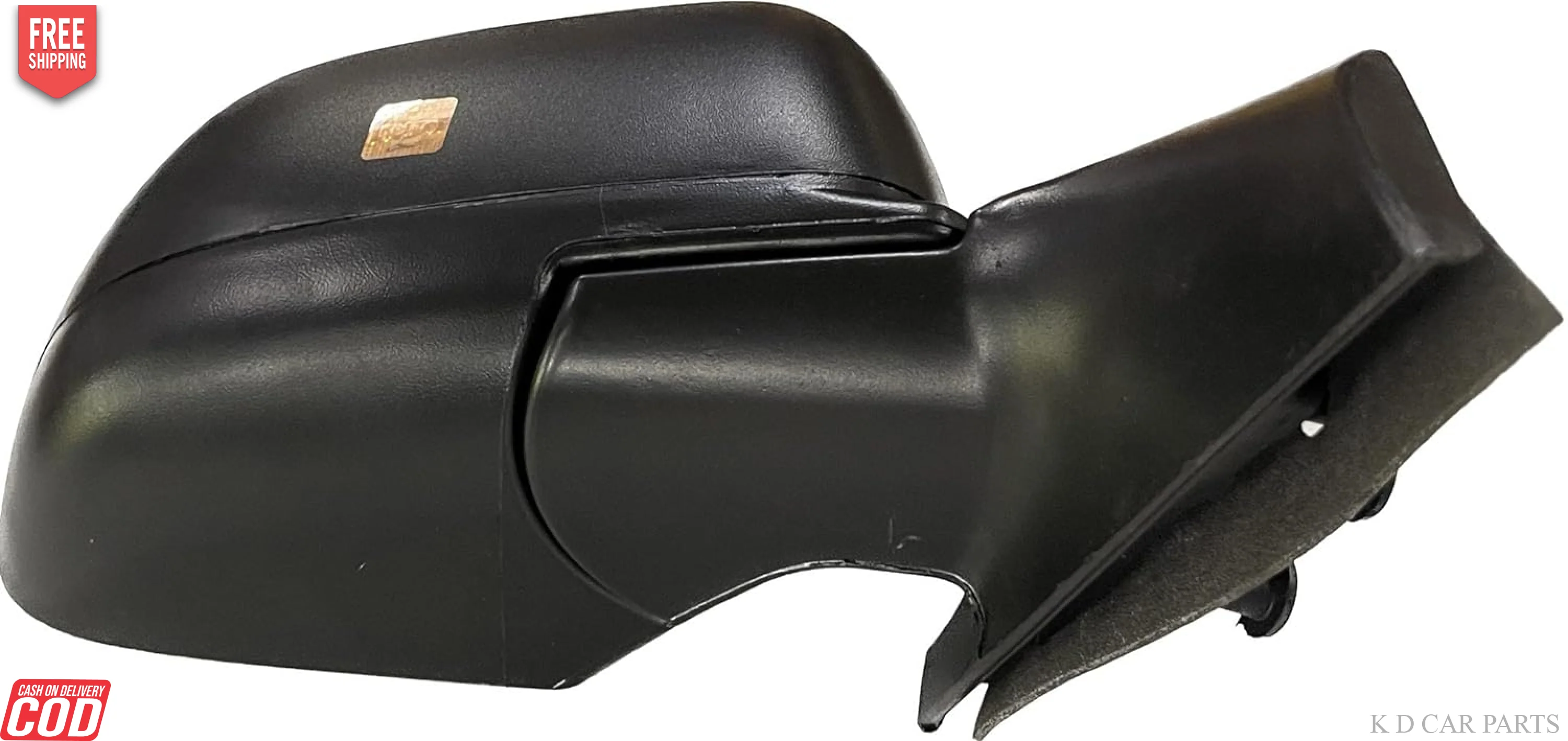 K D Door/Side Mirror for Nissan Sunny/Renault Scala | Motorised | Without indicator (Black) WITH COUPLER - Image 2