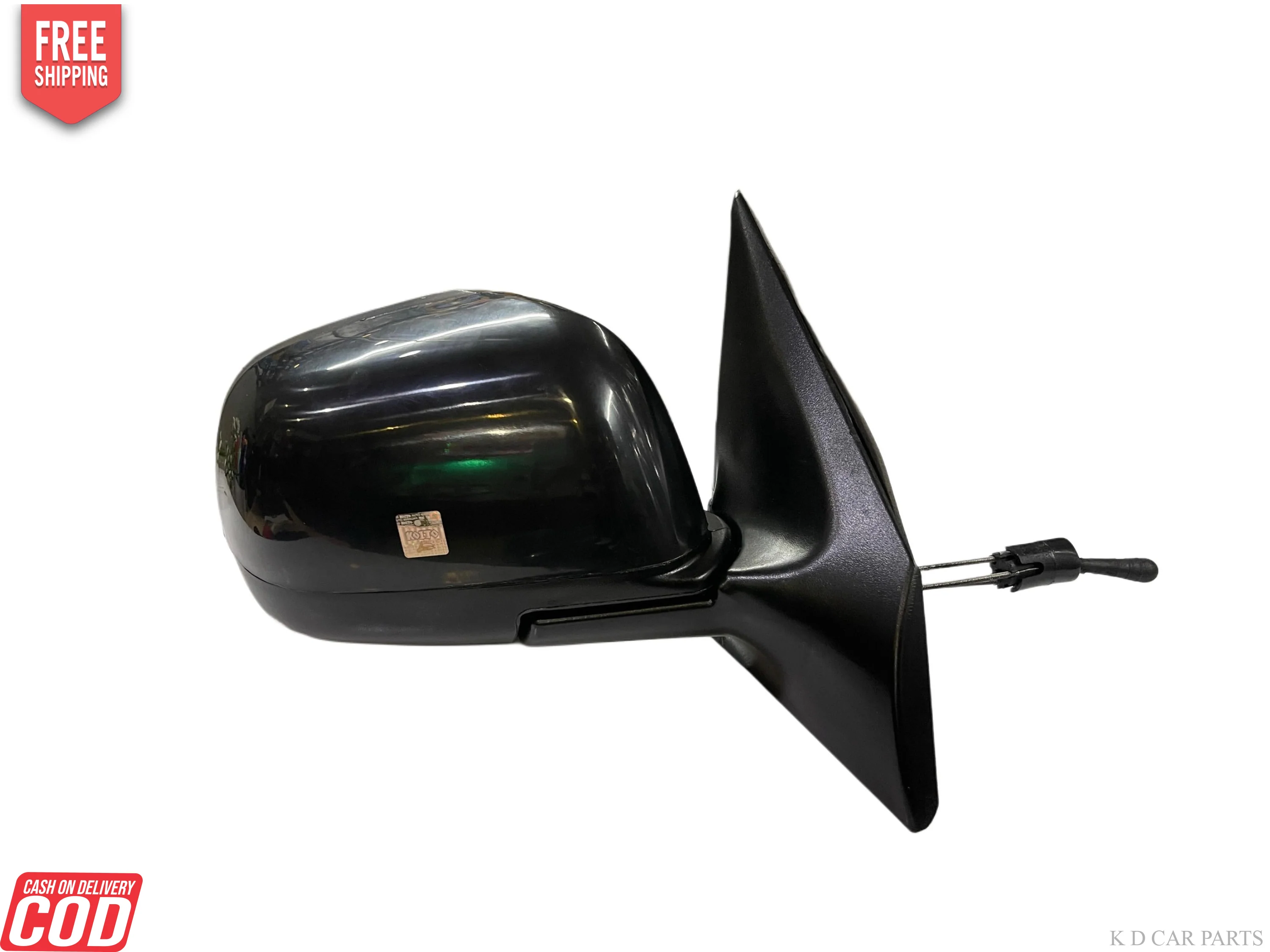 K D Door/Side Mirror for Nissan Sunny/Renault Scala VX Manual Adjustable (Black) 2012-2018 - Image 5