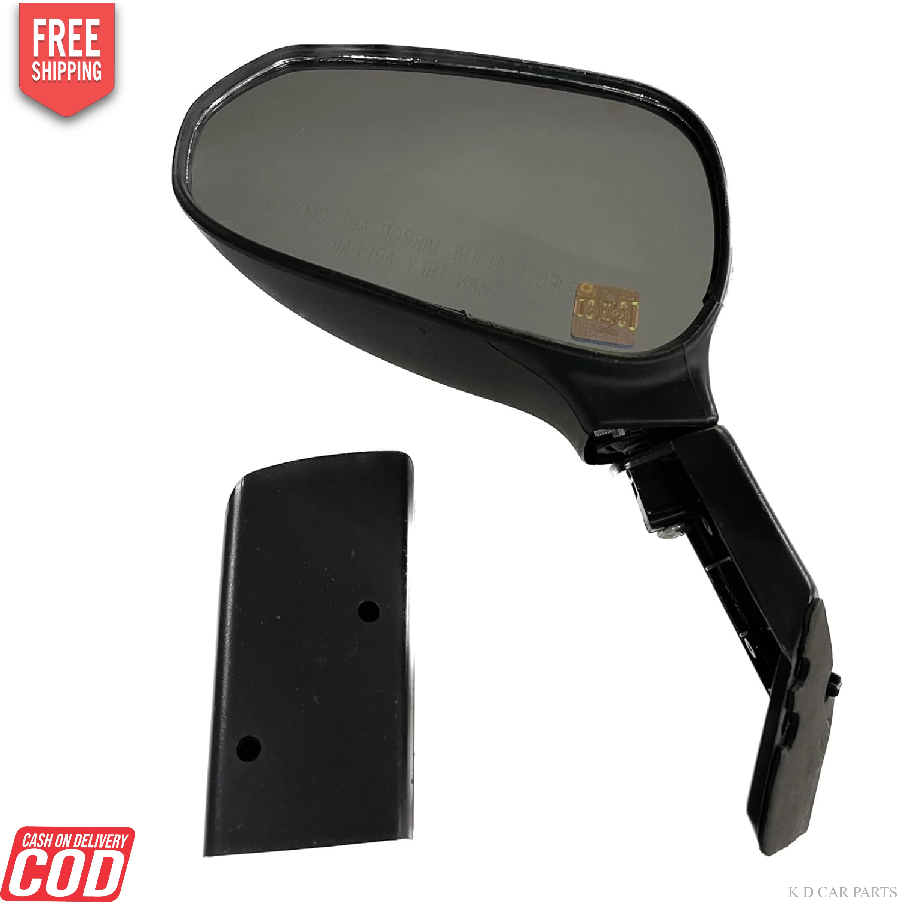 K D Door/Side Mirror For Tata Nano Old Model Non-Adjustable - Image 3