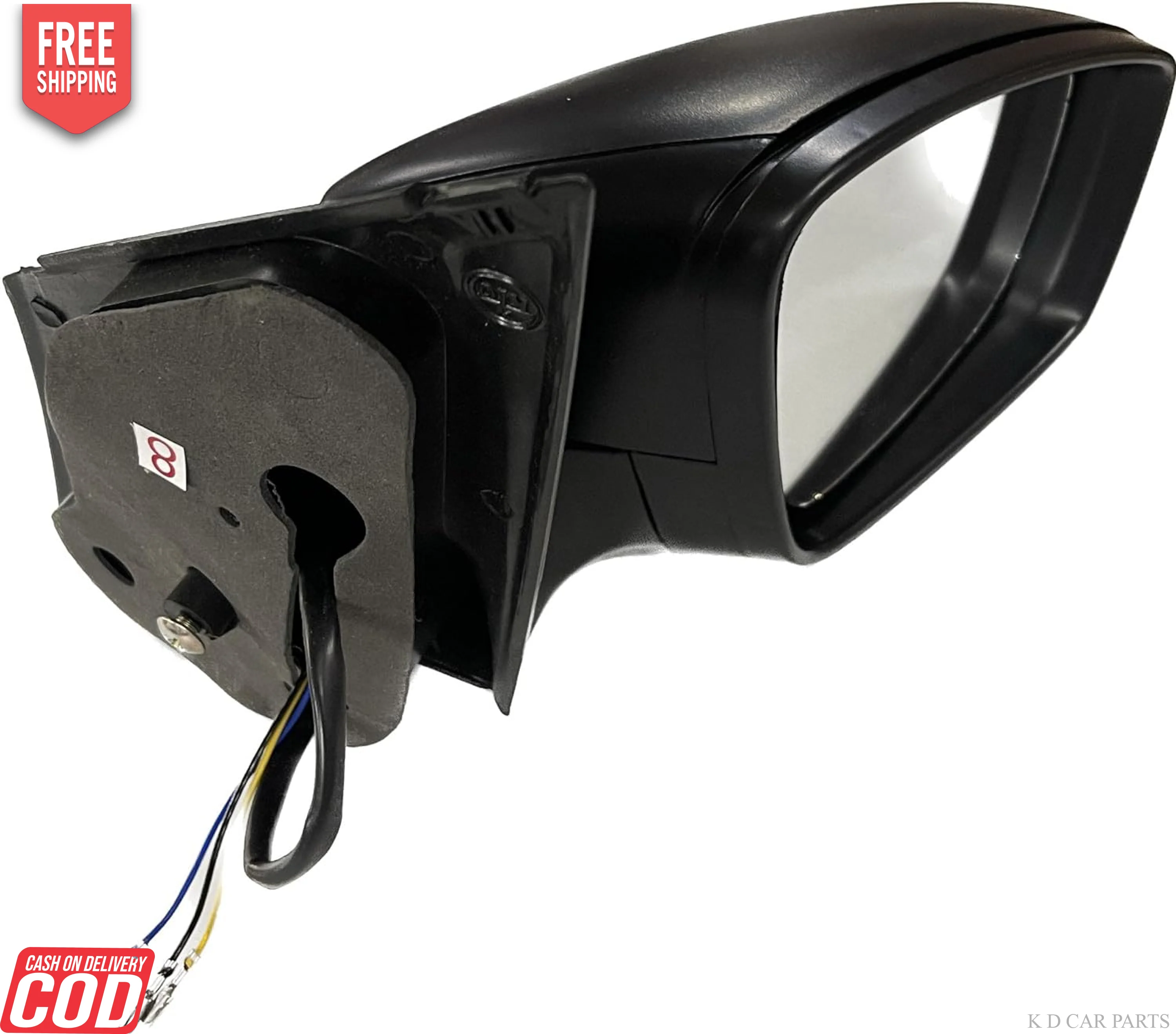 K D Door/Side Mirror For VW Polo/Vento/Rapid Motorised with coupler - Image 7