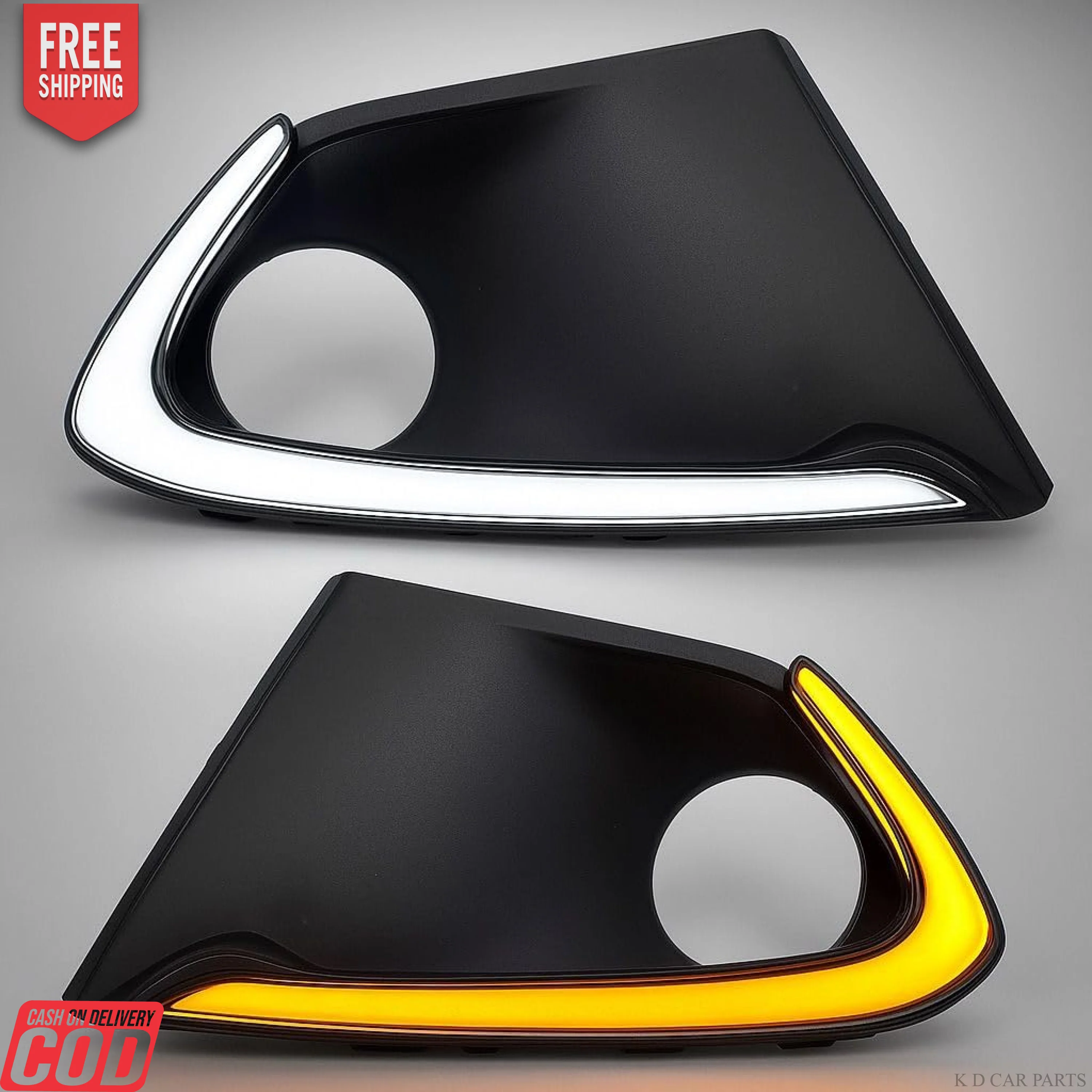 K D Drl Day Time Running Light Compatible for Baleno with Turn Signal Imported (Neon Type) Complete Wiring Upto 2018 Model