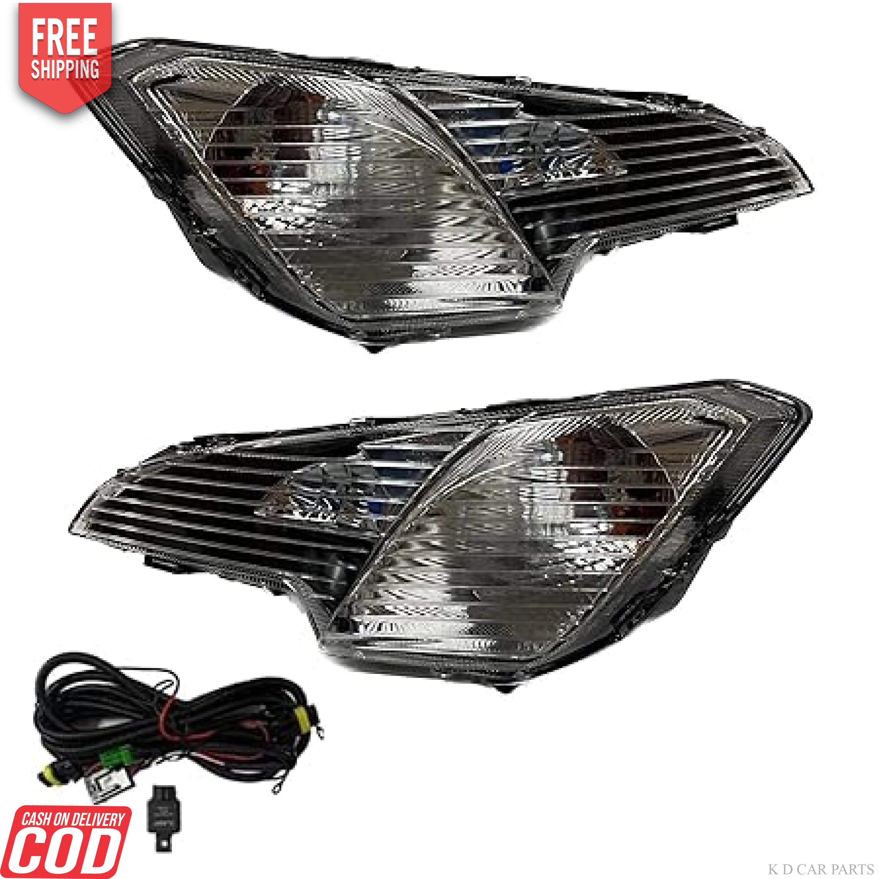 K D Fog Lamp  For Ford Ecosport With Bulb & Wiring
