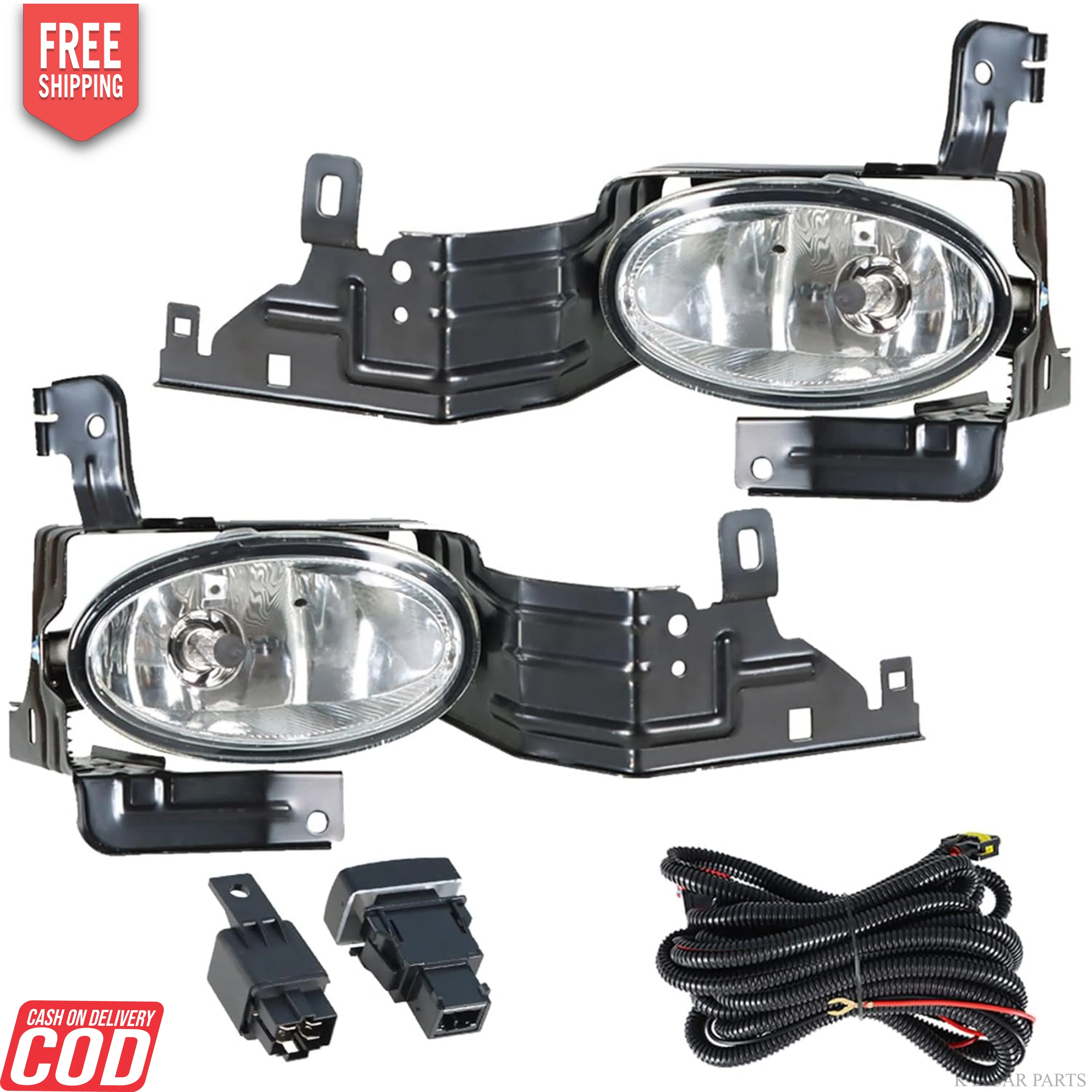 K D FOG LAMP  FOR HONDA ACCORD 2011-2012 HALOGEN YELLOW