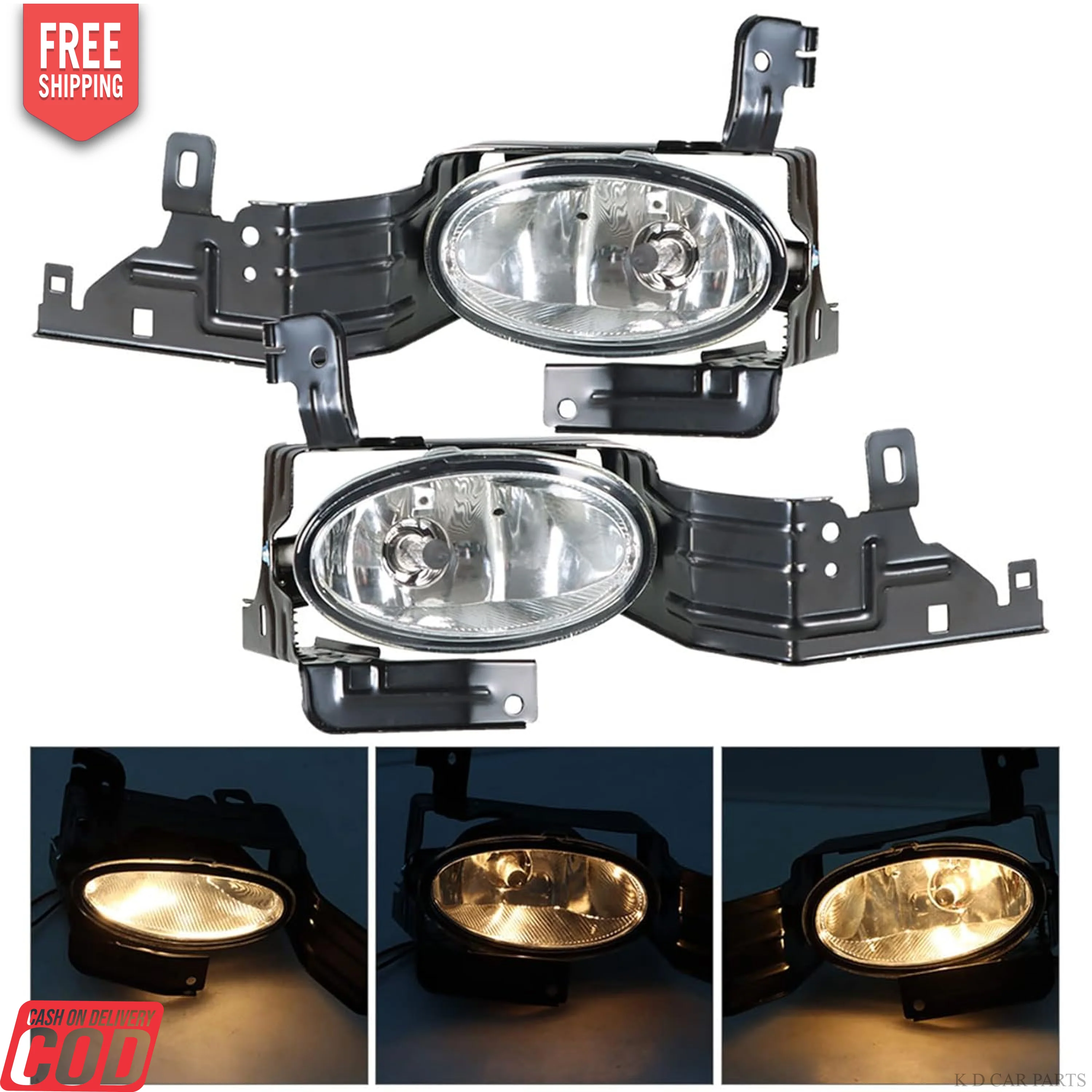 K D FOG LAMP  FOR HONDA ACCORD 2011-2012 HALOGEN YELLOW - Image 3