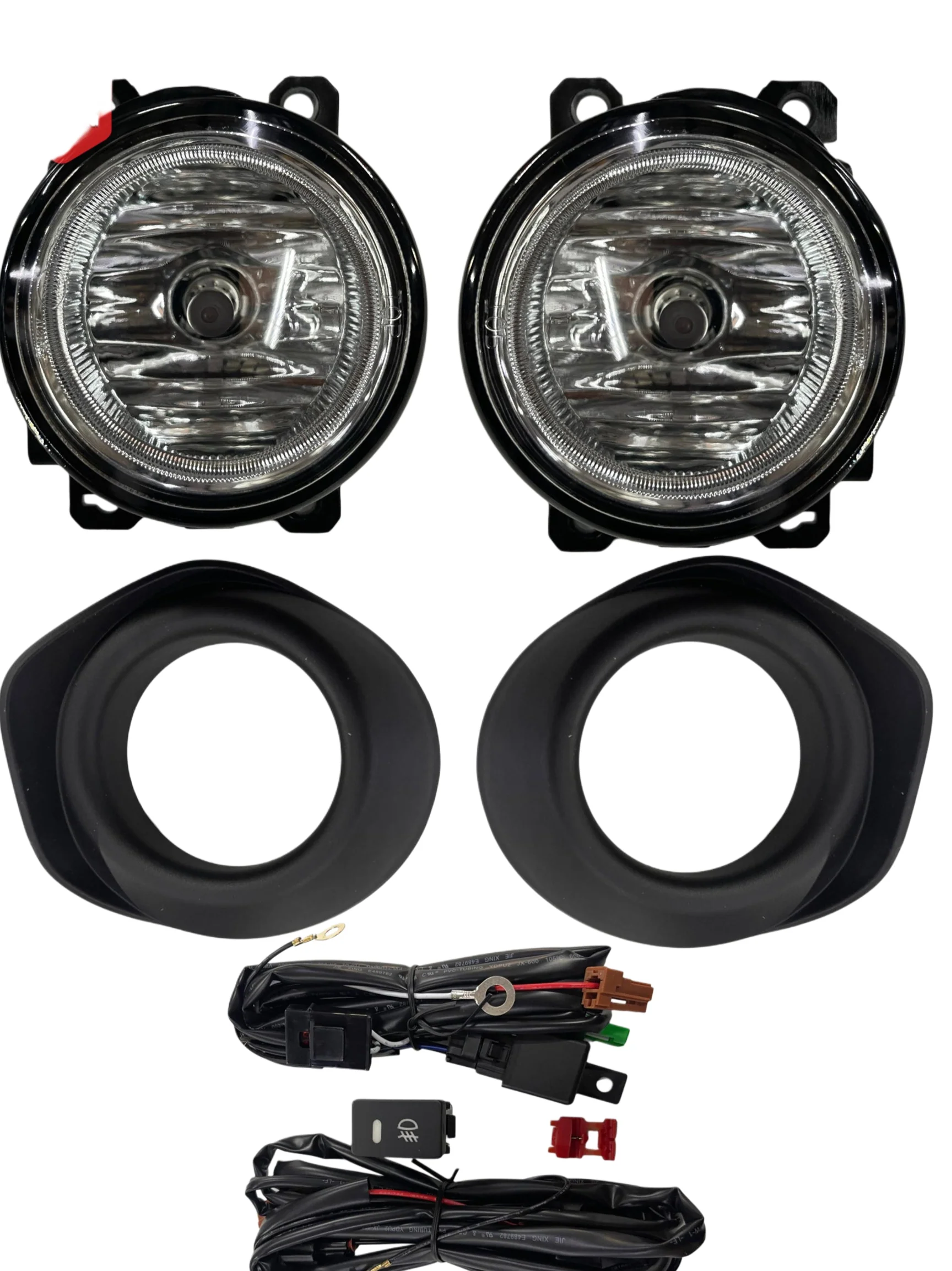 K D Fog Lamp Set for Honda WRV, Halogen Yellow, with Wiring 2017 Onwards - Image 2