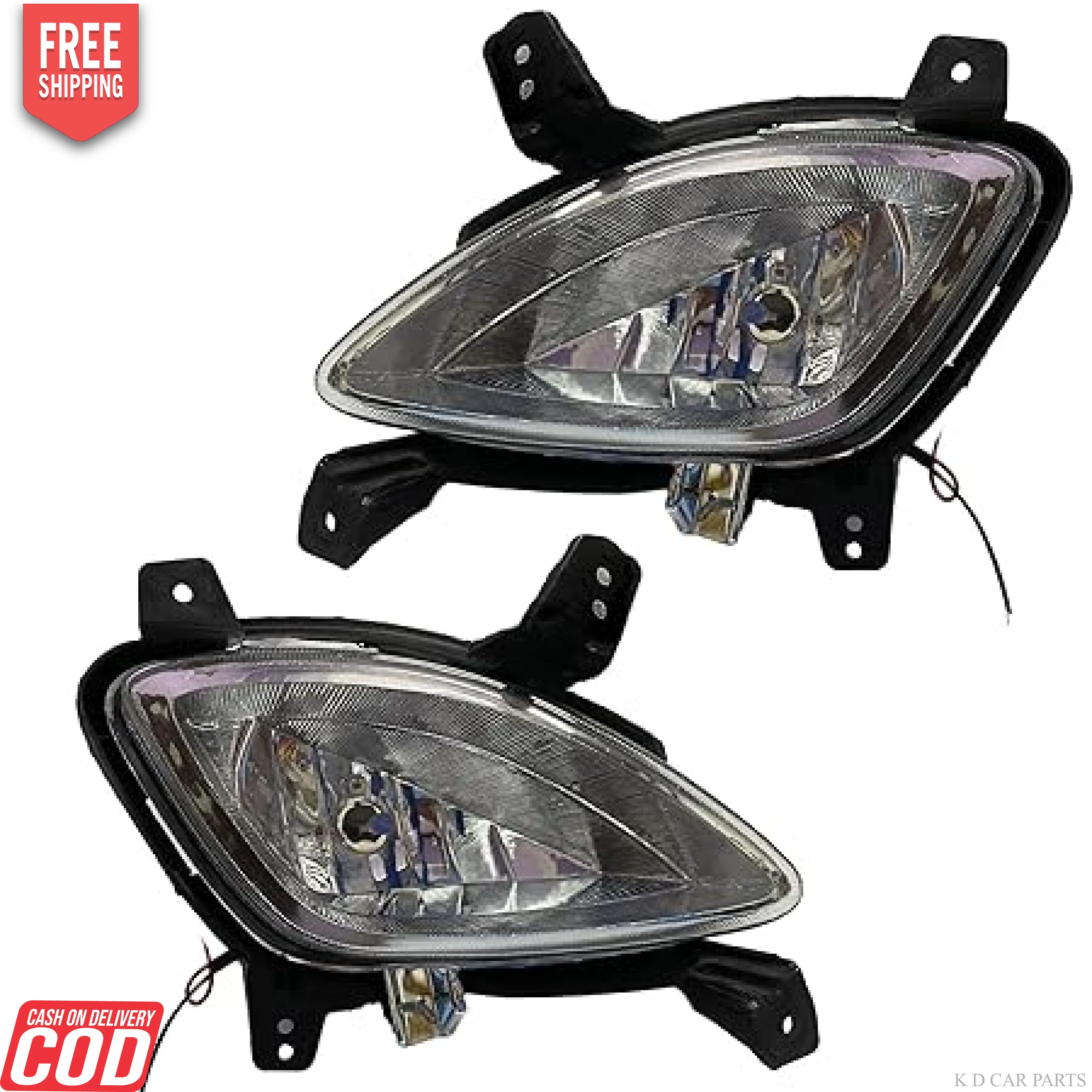 K D Fog Lamp For Hyundai I10 With Bulb 2010-2013 Type 2