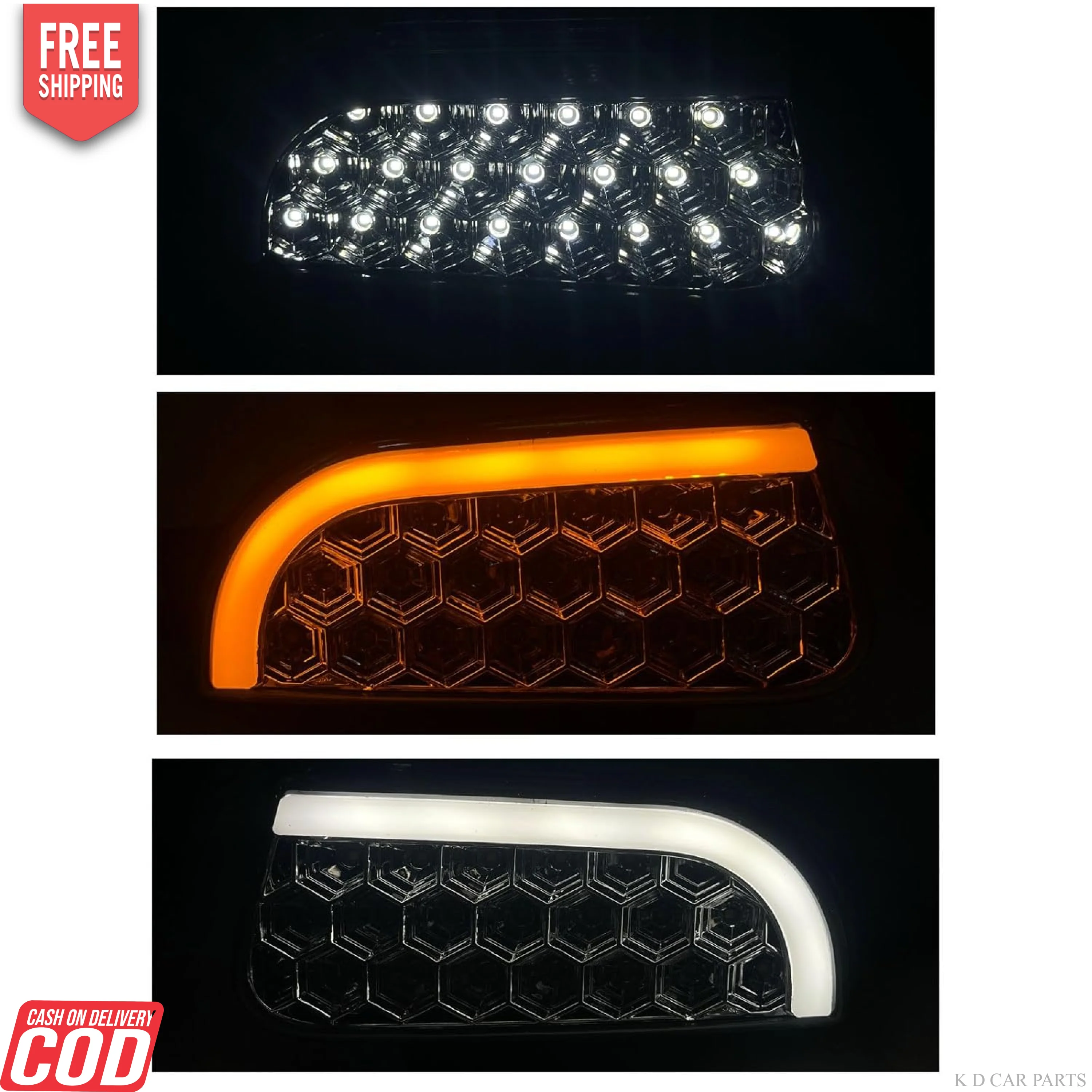 K D Fog Lamp for Mahindra Scorpio Classic 2022 LED & DRL WITH INDICATOR 2022-Onwards - Image 2