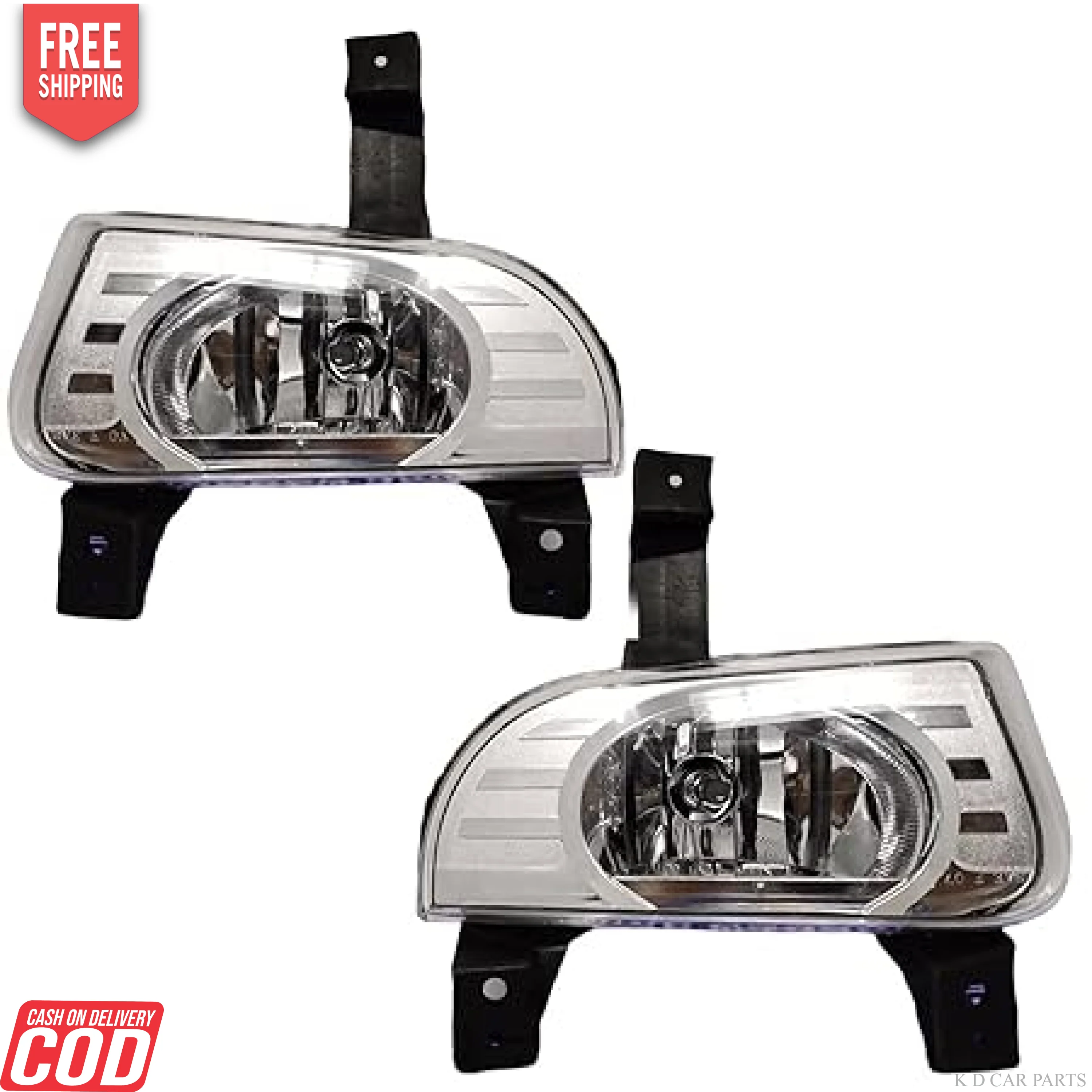 K D Fog Lamp  For Mahindra Scorpio Mhawk/Verito  With Bulb (Chrome)