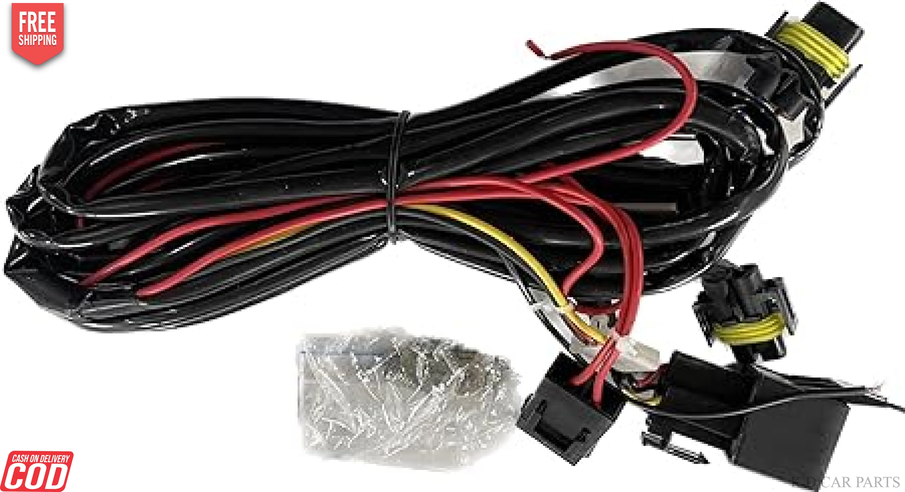 K D Fog Lamp  For Mahindra XUV 300 With Bulb, Grill, Wiring, Switch  Complete Kit 2019-2023 | Halogen - Image 2