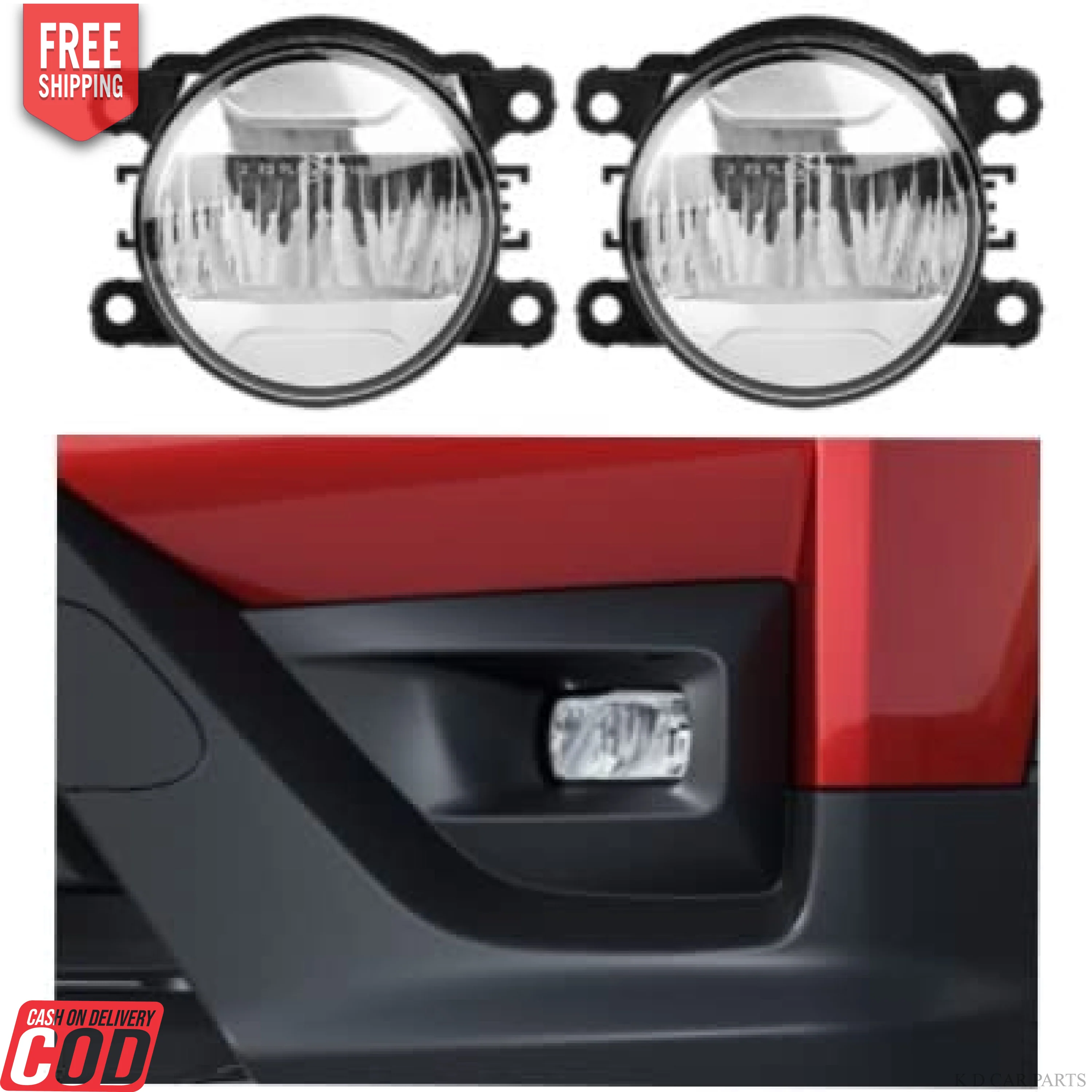 K D LED Fog Lamp  For Maruti Suzuki  Brezza / Baleno  2022-NOW