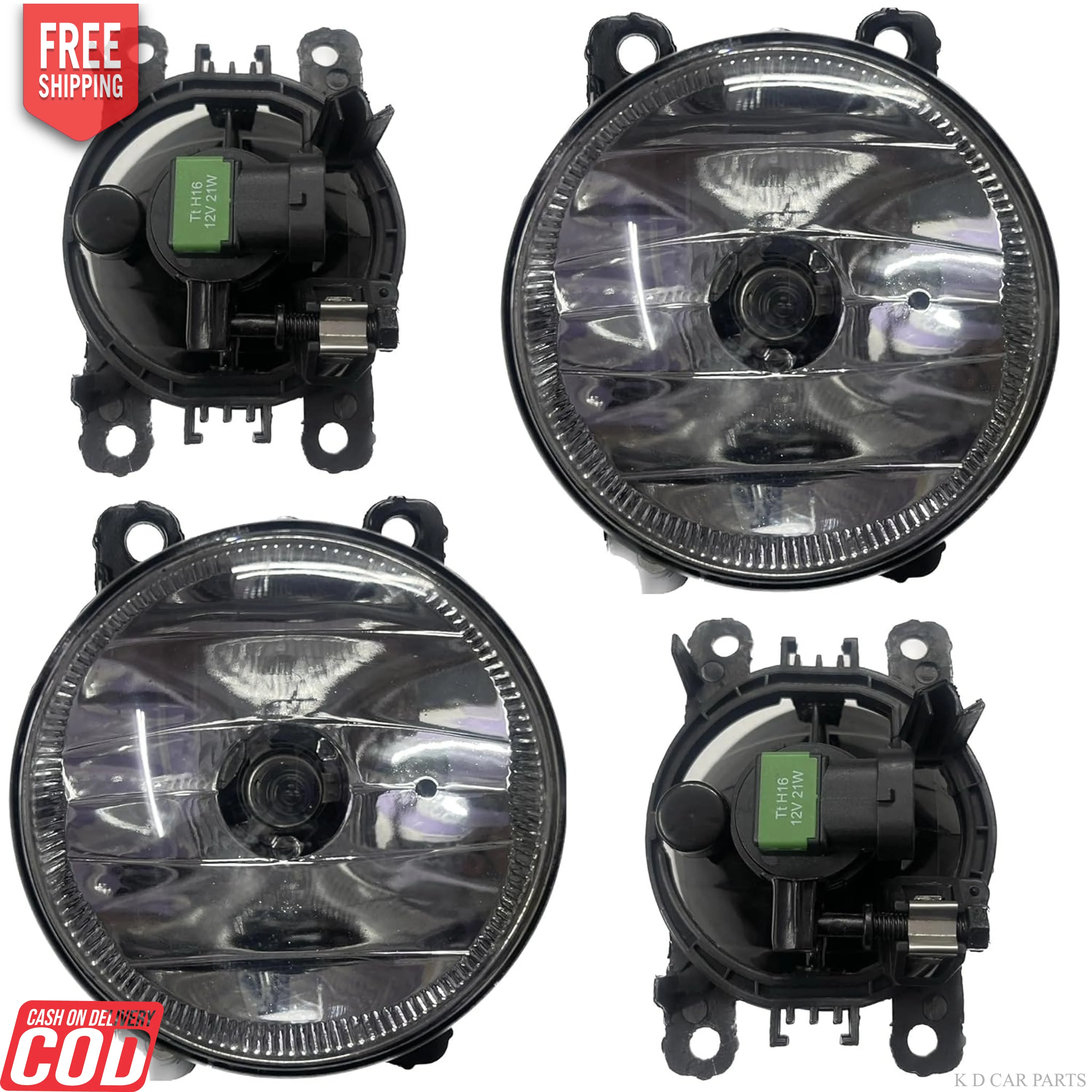 K D Fog Lamp For Maruti SWIFT 2018-NOW/BREZZA 2020-2022/ BALENO 2019-2022 With Bulb