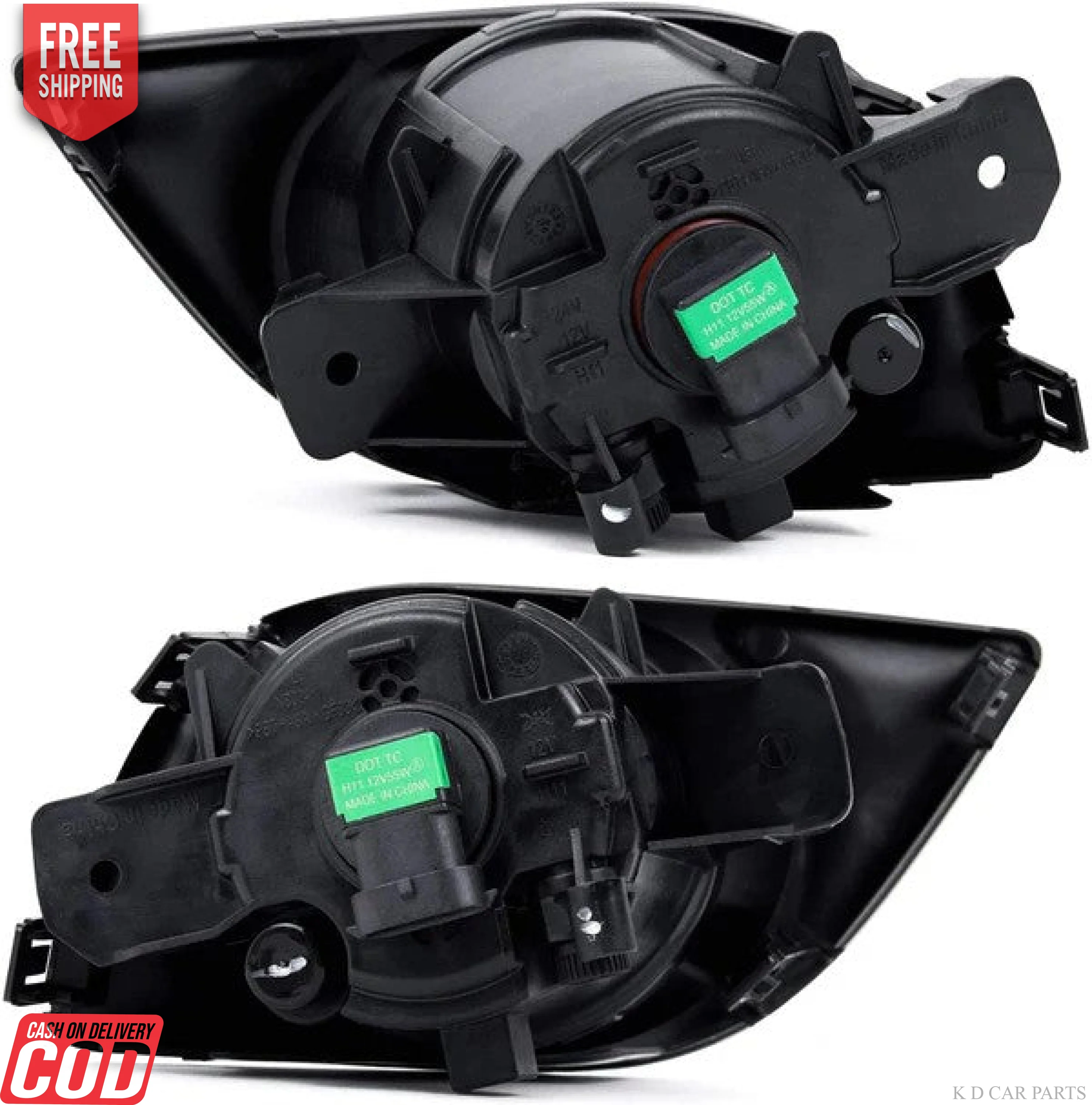 K D Fog Lamp for Nissan Sunny 2011-2017, Complete Kit with Wiring and Bezels - Image 4