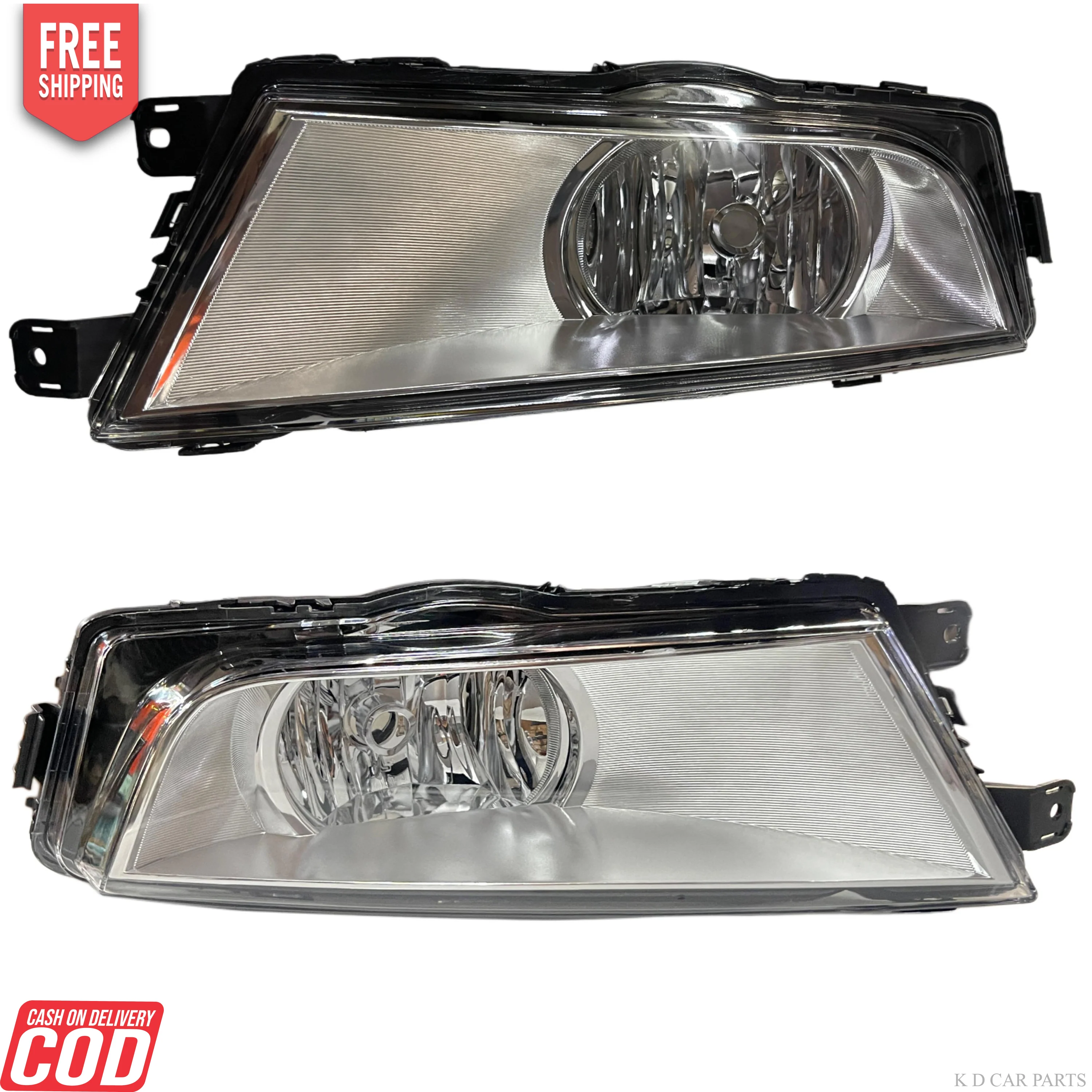 K D Fog Lamp for Skoda Octavia Chrome (Halogen) Yellow 2013-2018 Model