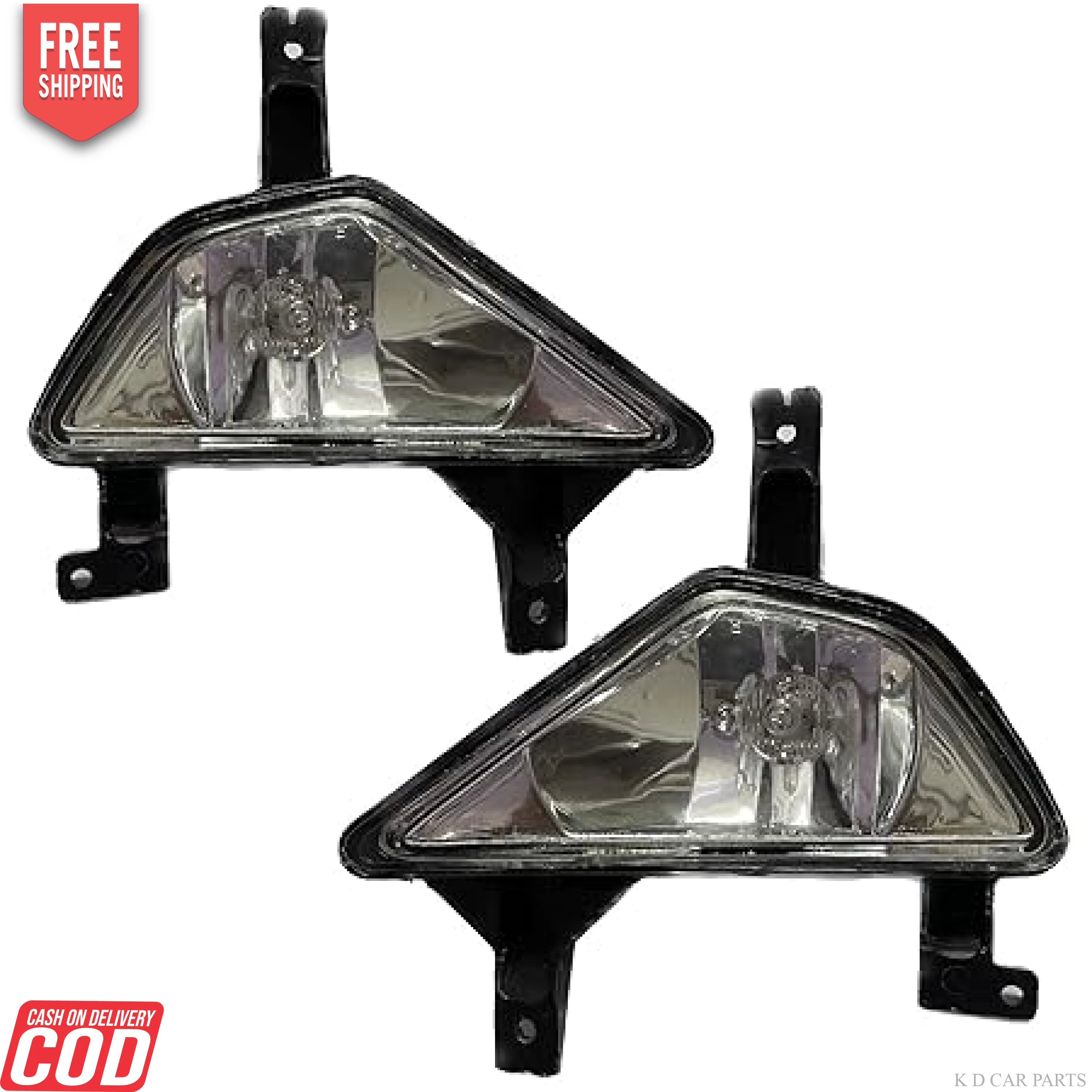 K D Fog Lamp For Tata Nano Type 1 With Bulb 2009-2018, Halogen