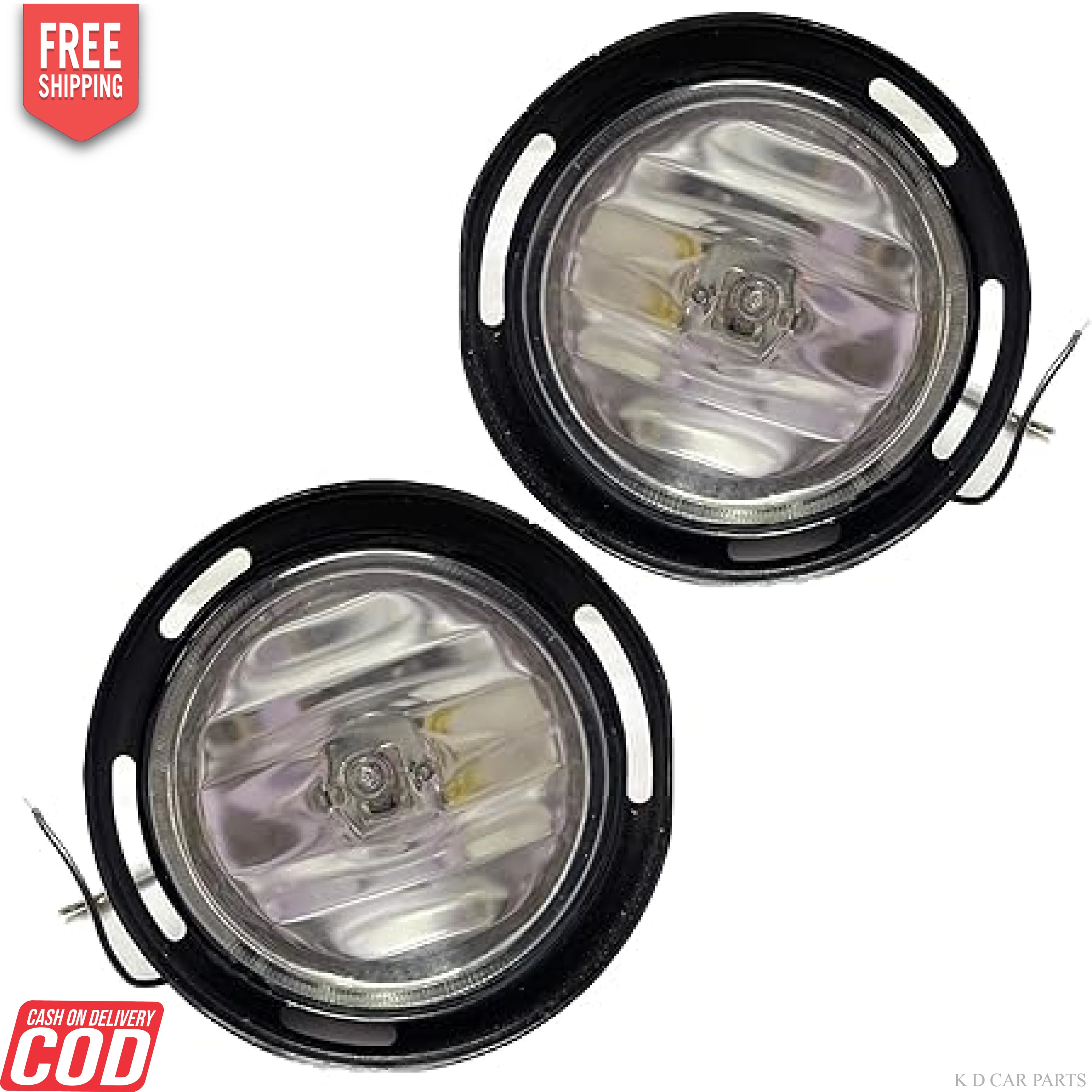 K D Fog Lamp  For Tata Nano Type 2 2014-2018 With Bulb