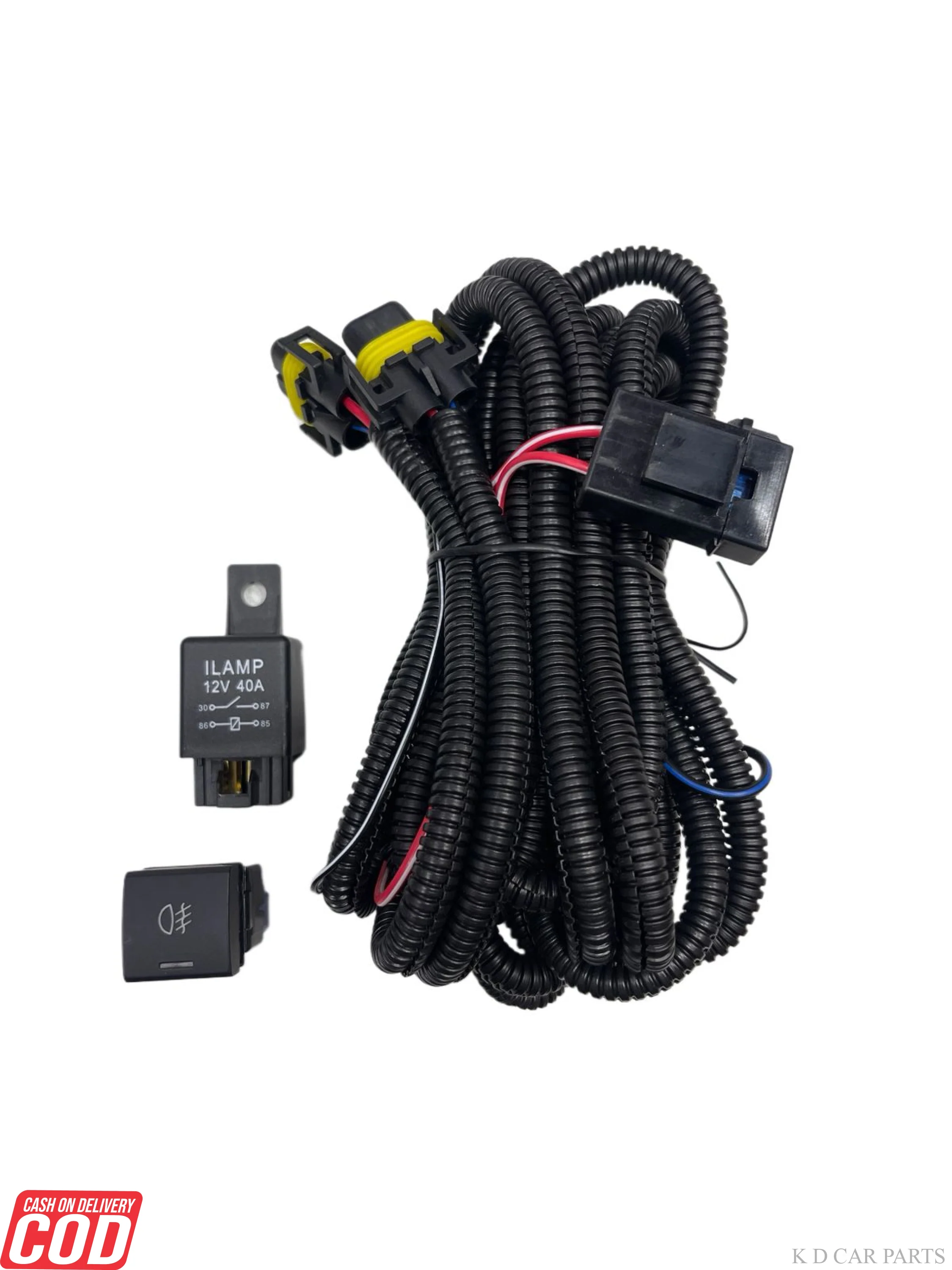 K D FOG LAMP WIRING KIT WITH SWITCH & RELAY - Image 3