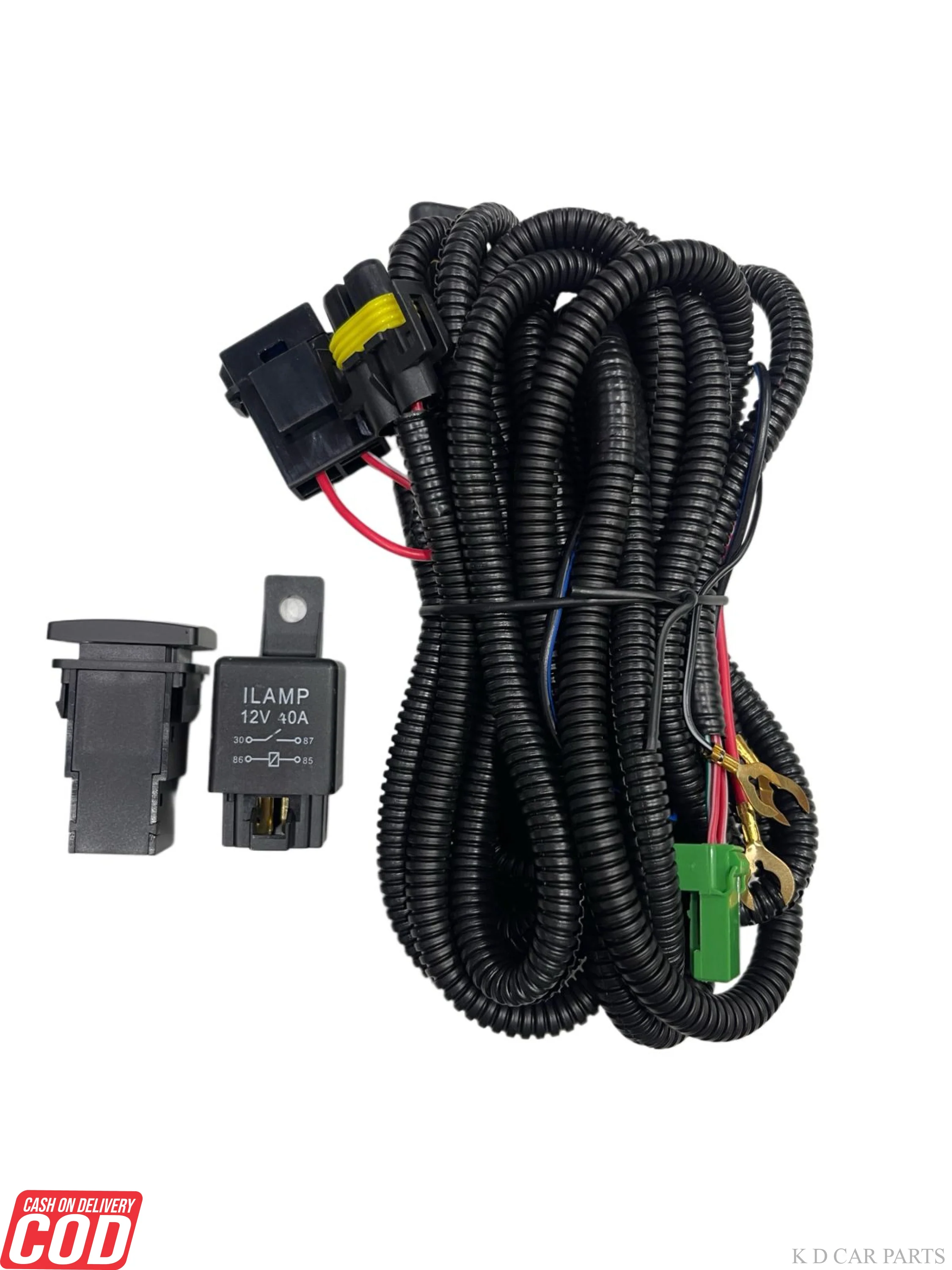 K D FOG LAMP WIRING KIT WITH SWITCH & RELAY - Image 4