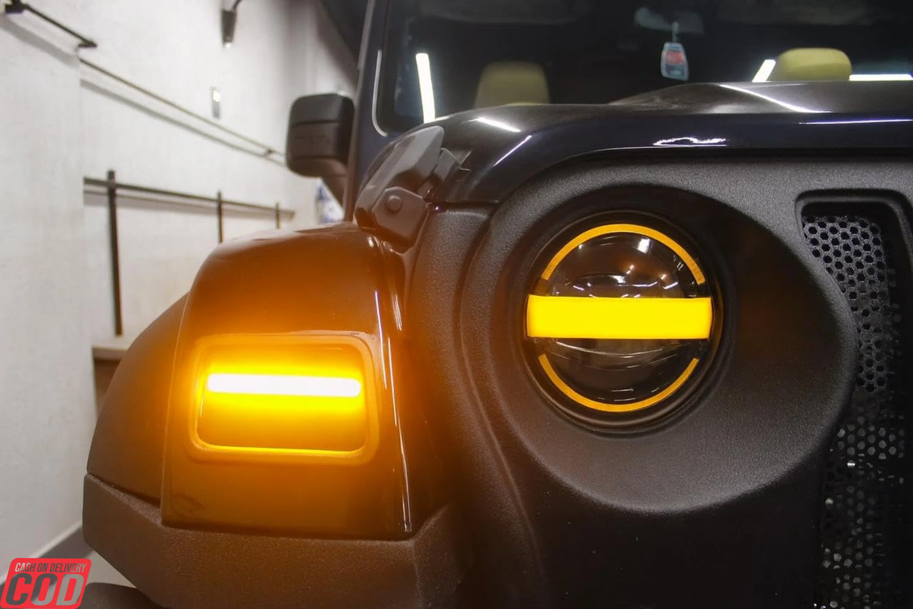 K D Front Fender DRL LED With Matrix Indicator Light For Mahindra Thar (2020-Onwards) SET - Image 5