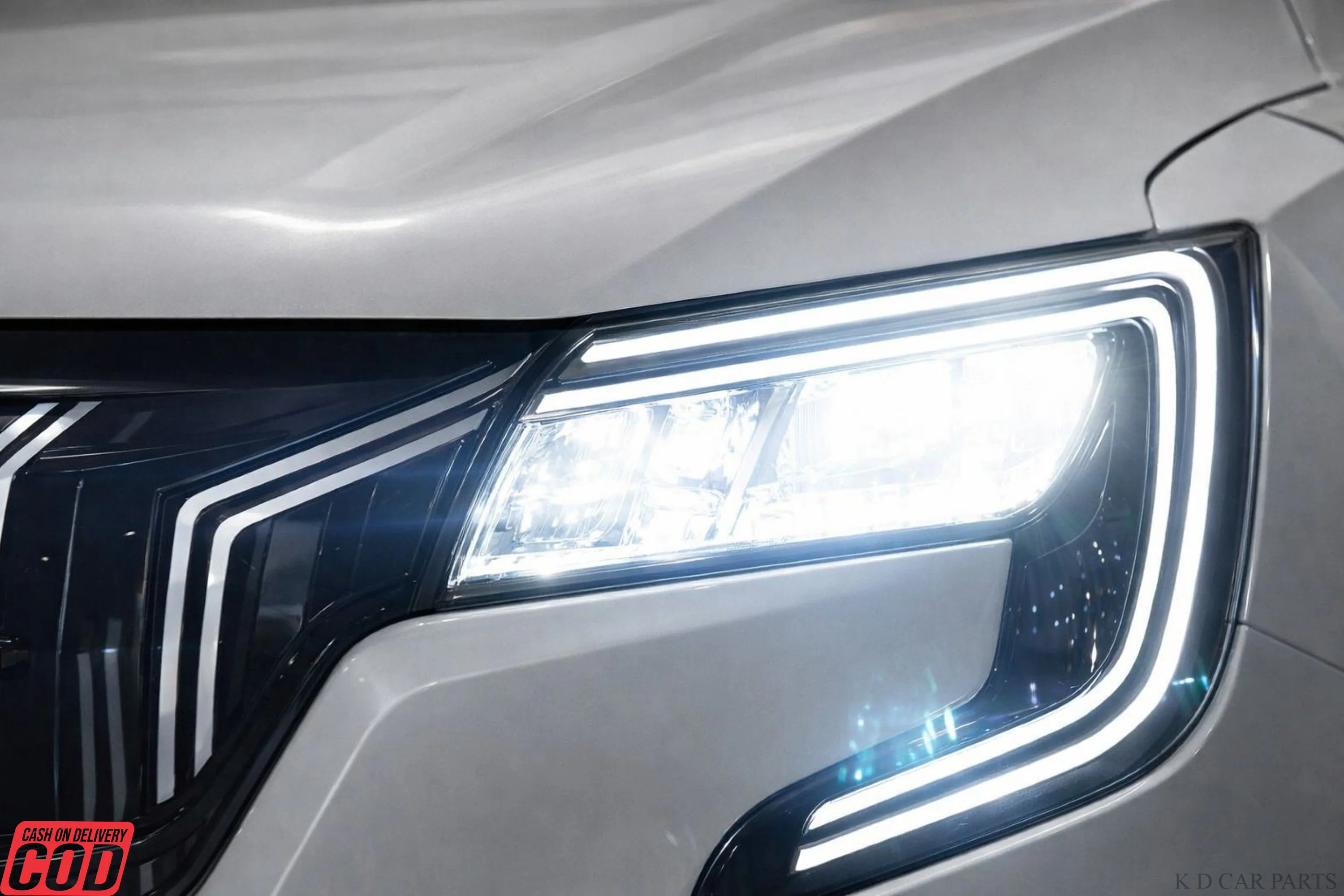 K D Head Light Assembly For Mahindra  XUV700 (DRL+HID) Top Model - Image 5