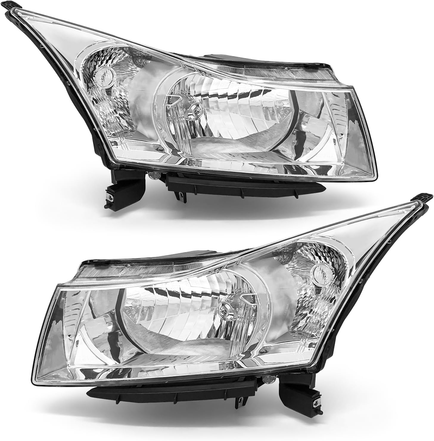 K D Headlight Assembly For Chevrolet Cruze White (2009-2013) - Image 3