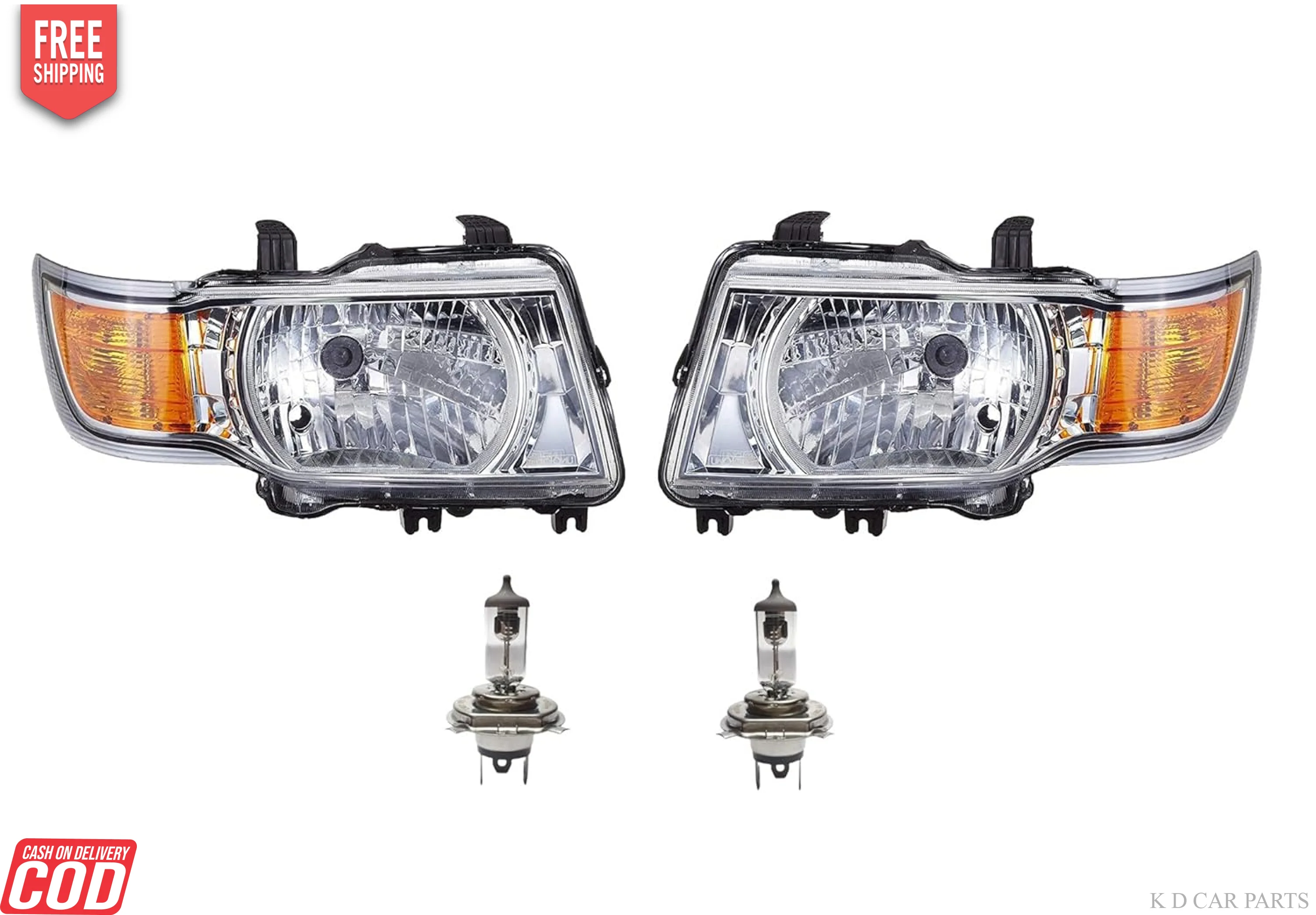 K D Headlight assembly for Chevrolet Tavera Type2 ( WITHOUT ADJUSTABLE MOTOR) - Image 2
