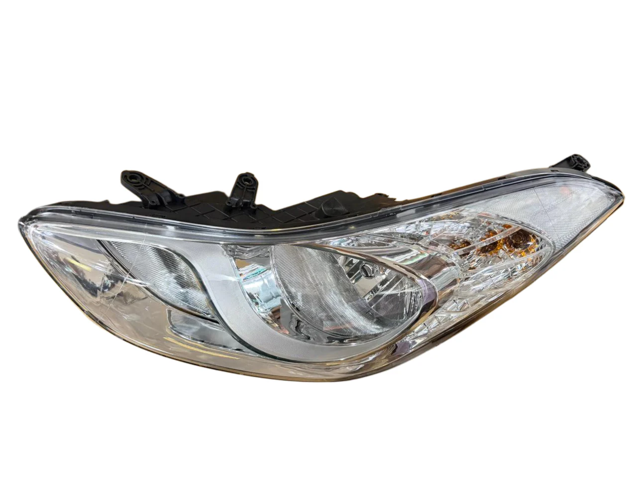 K D Headlight Assembly For Hyundai Elantra (White) 2012-2016