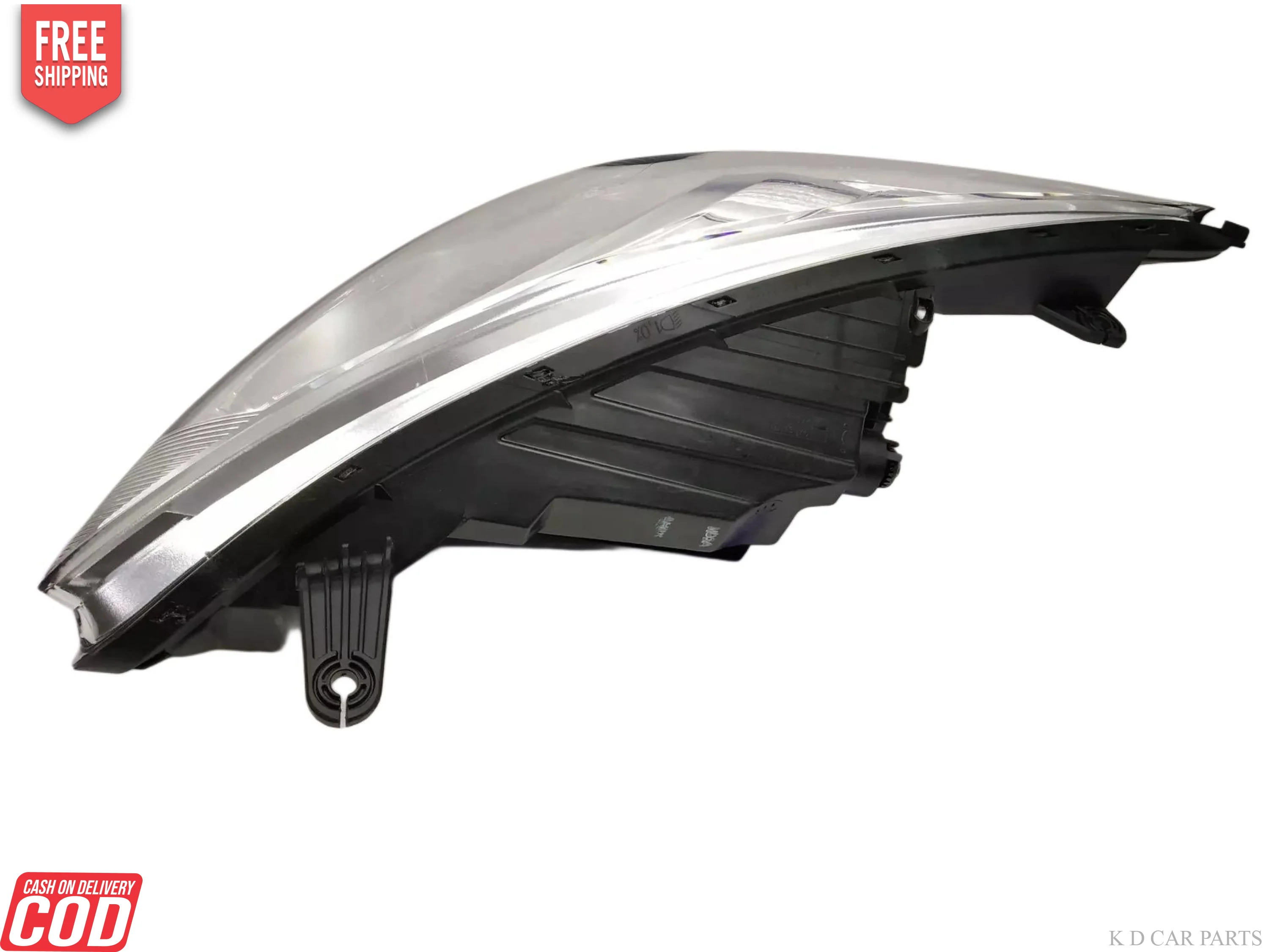 K D Headlight Assembly for Hyundai Eon Halogen Yellow, 2011-2019 - Image 4