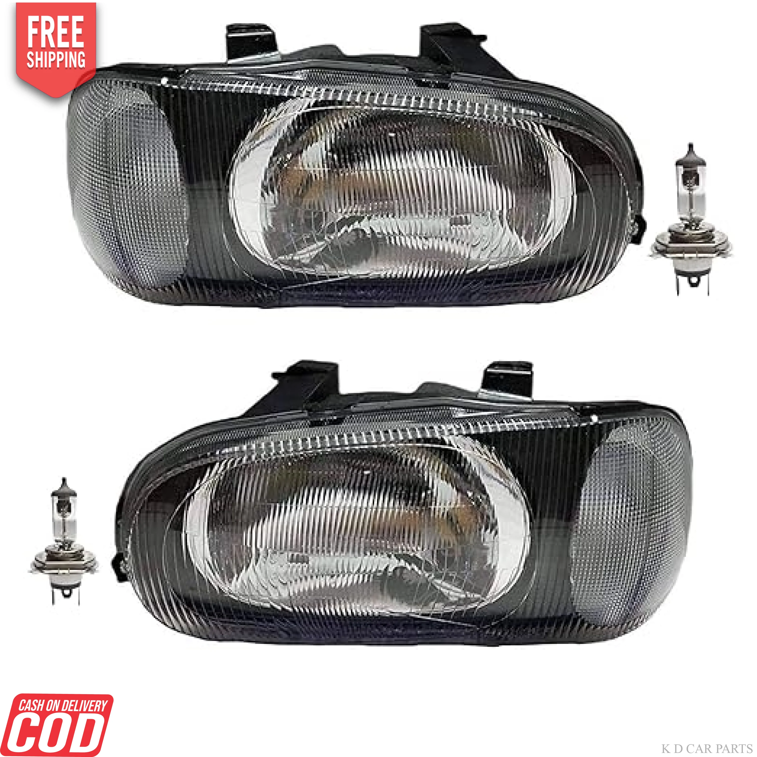 K D Headlight assembly for Maruti Suzuki Alto Old Model Type 1 2000-2005 ( WITHOUT ADJUSTABLE MOTOR) - Image 4