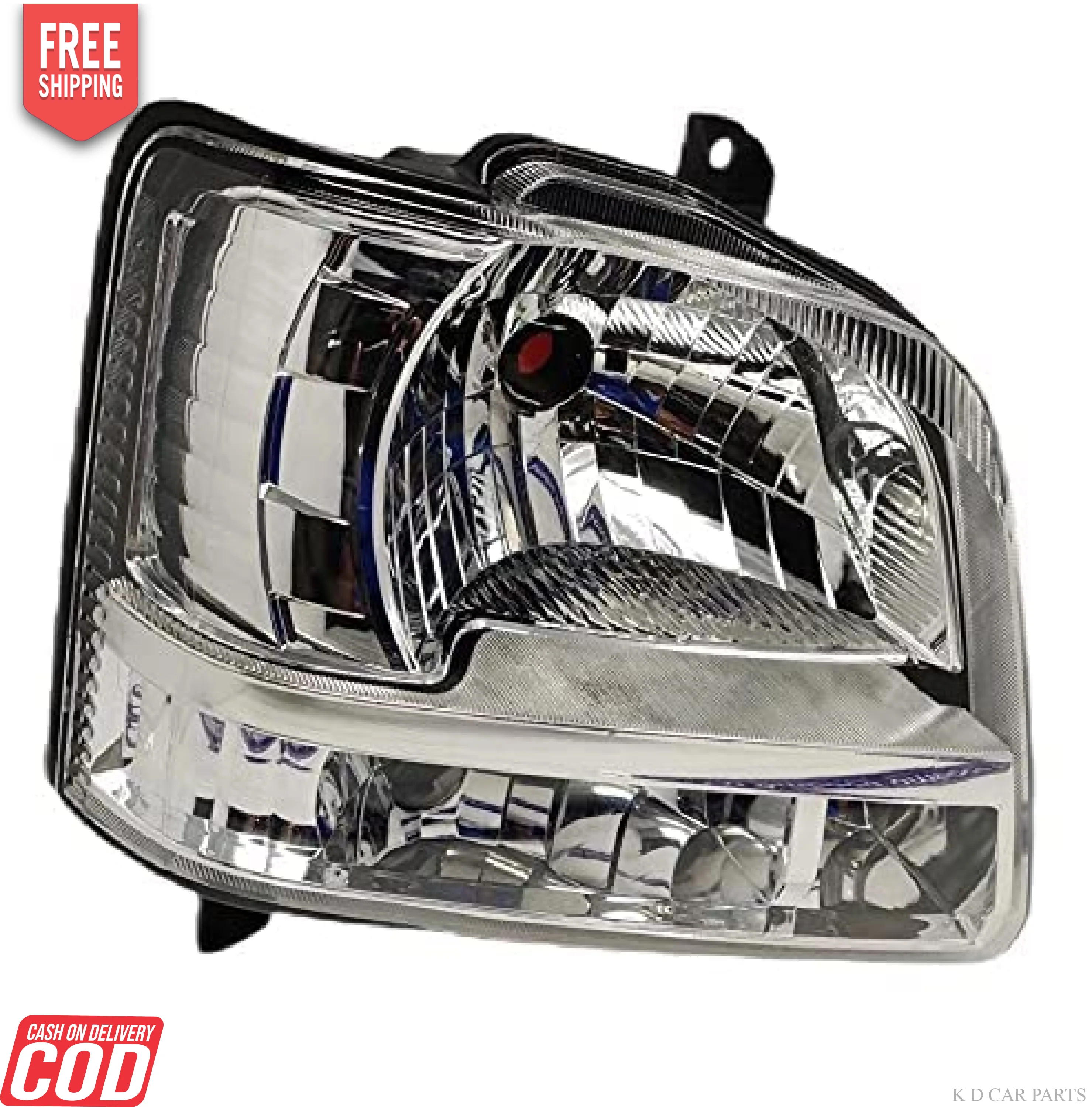 K D Headlight assembly for Maruti Suzuki WagonR Type 2  2003-2006 ( WITHOUT ADJUSTABLE MOTOR)