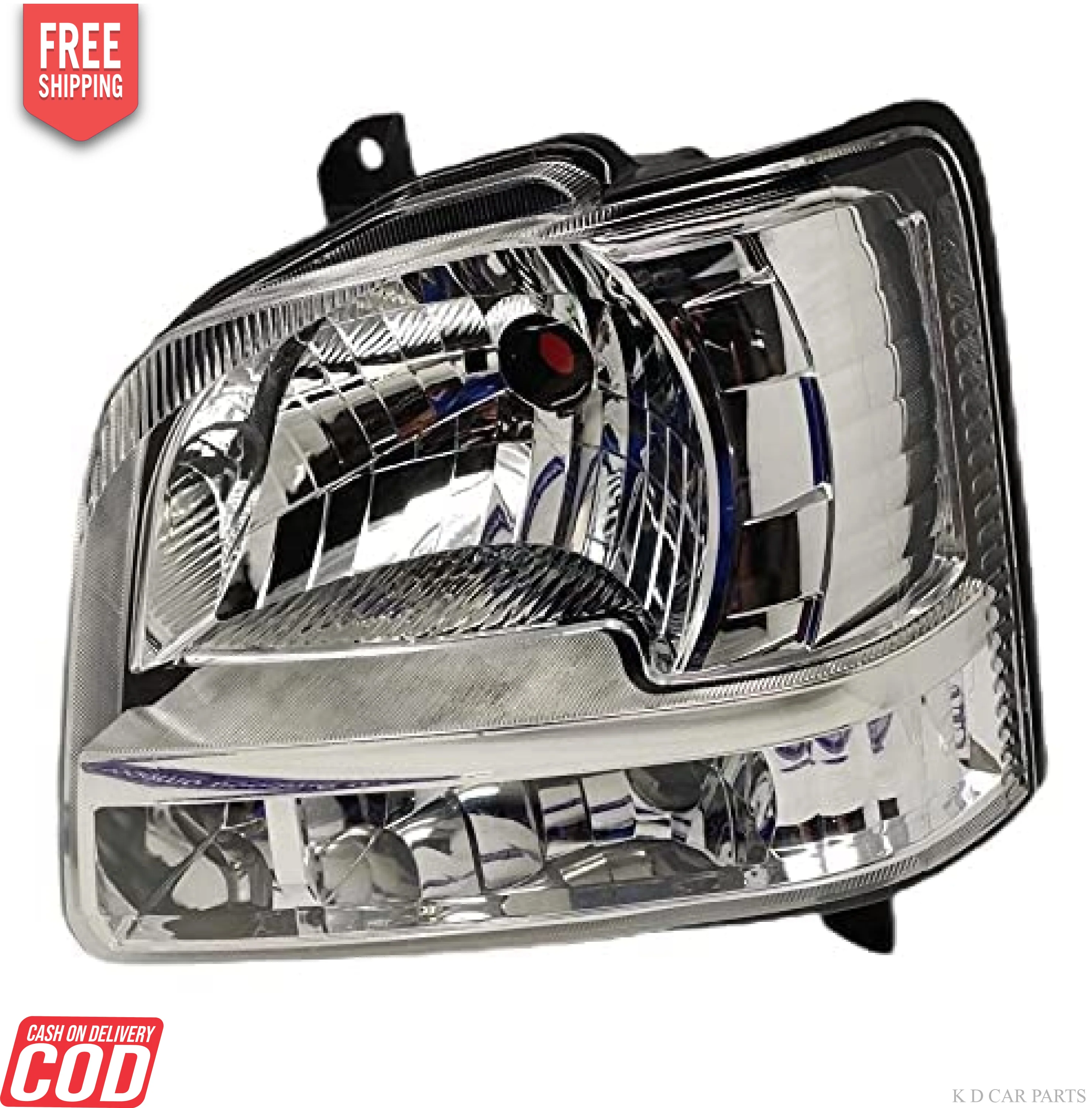 K D Headlight assembly for Maruti Suzuki WagonR Type 2  2003-2006 ( WITHOUT ADJUSTABLE MOTOR) - Image 6