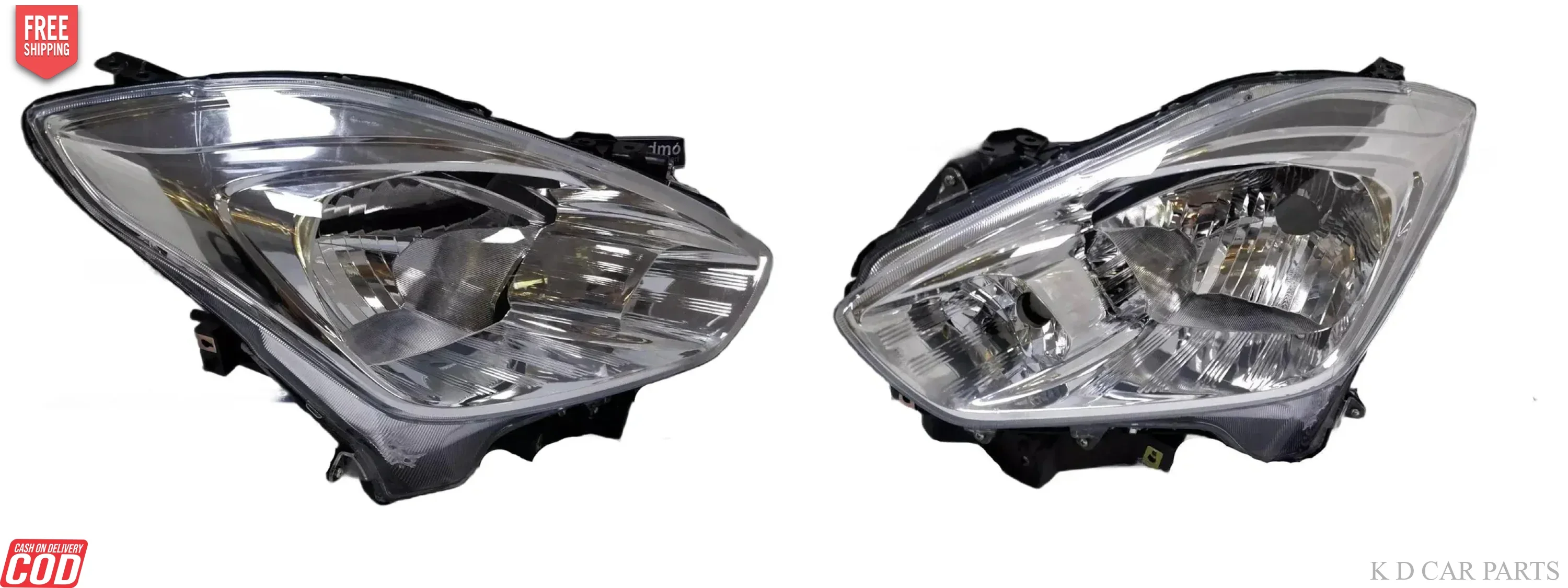 K D Headlight assembly for Maruti Swift (2018-2021) & Dzire (2017-2020) Type 4 ( WITHOUT ADJUSTABLE MOTOR)