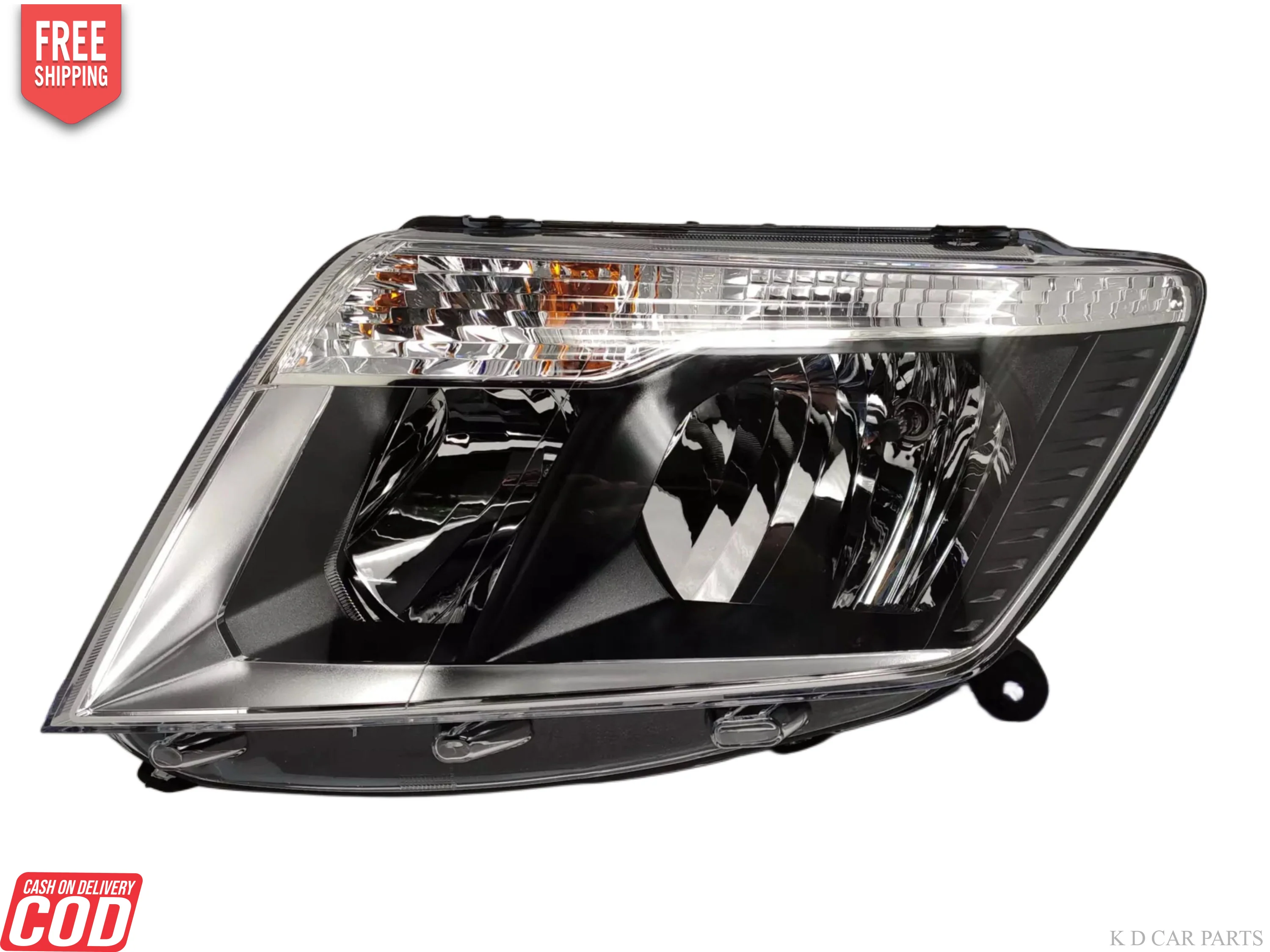 K D Headlight Assembly For Nissan Terrano 2013-2021 Halogen 5 PIN - Image 2