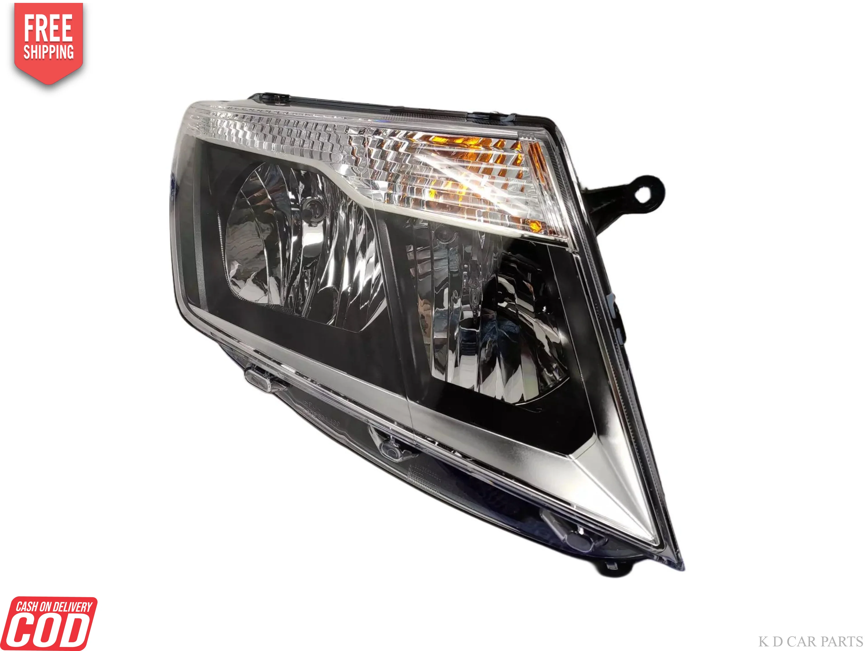 K D Headlight Assembly For Nissan Terrano 2013-2021 Halogen 5 PIN - Image 4
