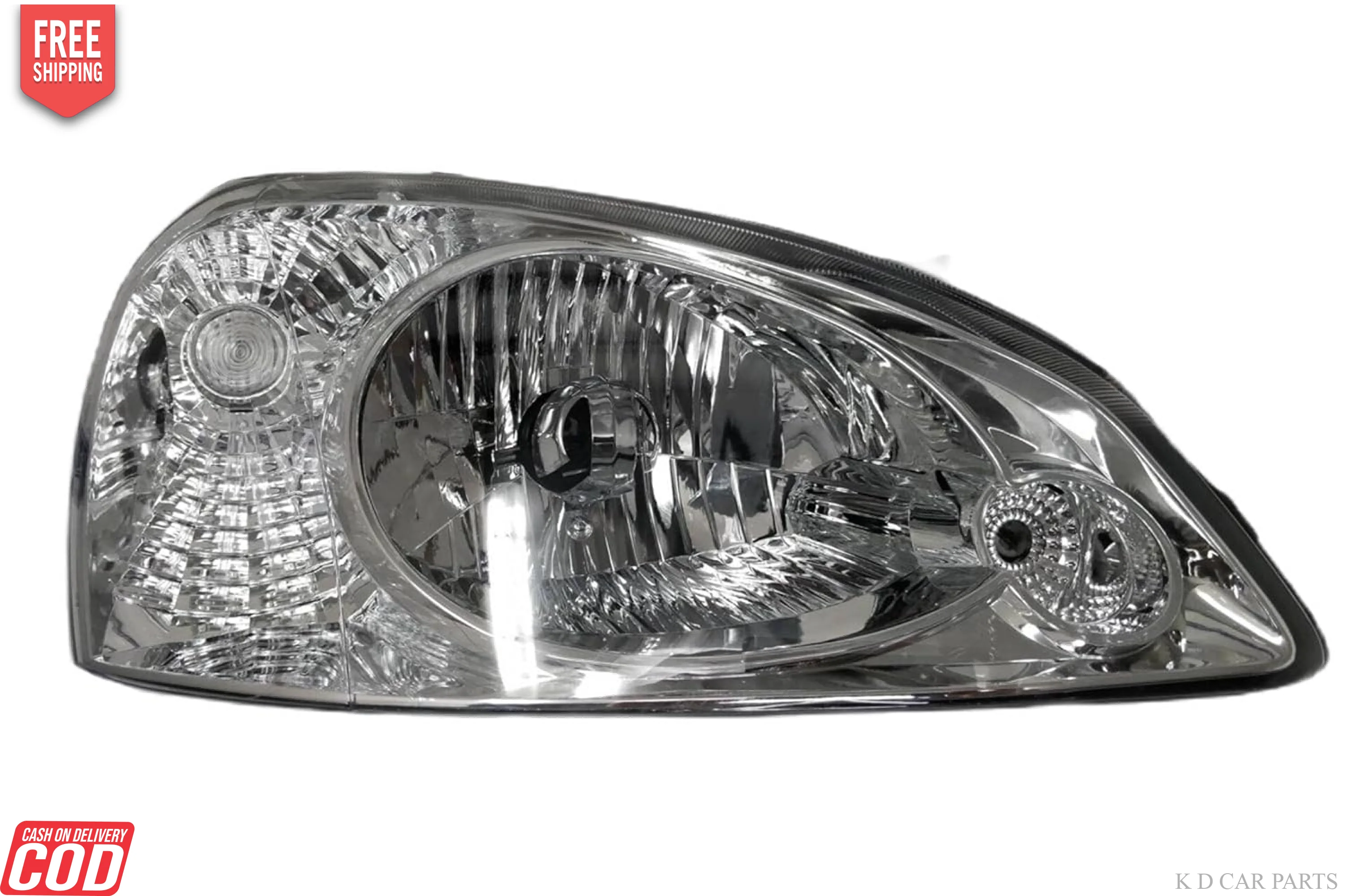 K D Headlight assembly for Tata Indica V3  ( WITHOUT ADJUSTABLE MOTOR) - Image 2