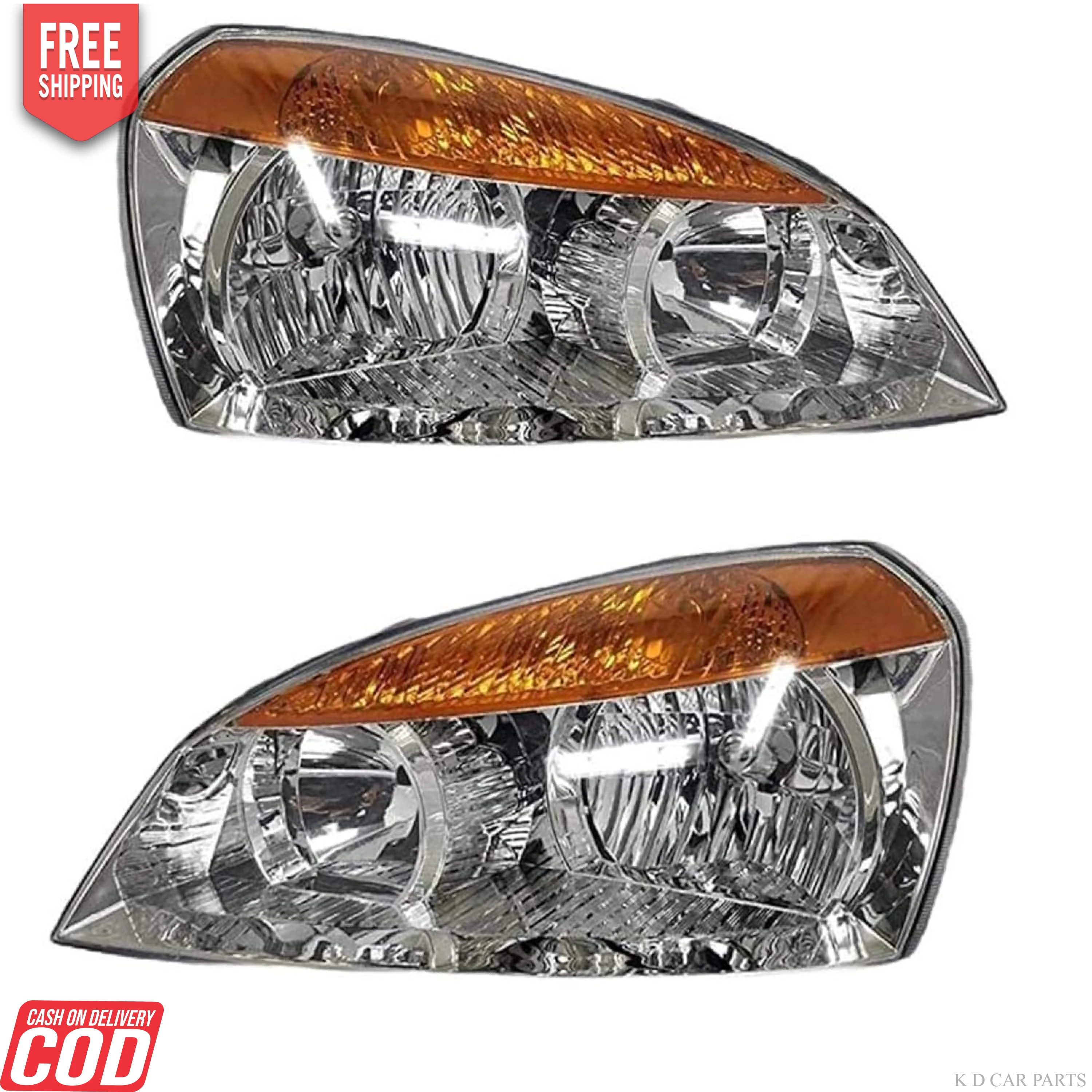 K D Headlight assembly for Tata Indica / Indigo CS YELLOW ( WITHOUT ADJUSTABLE MOTOR) - Image 7