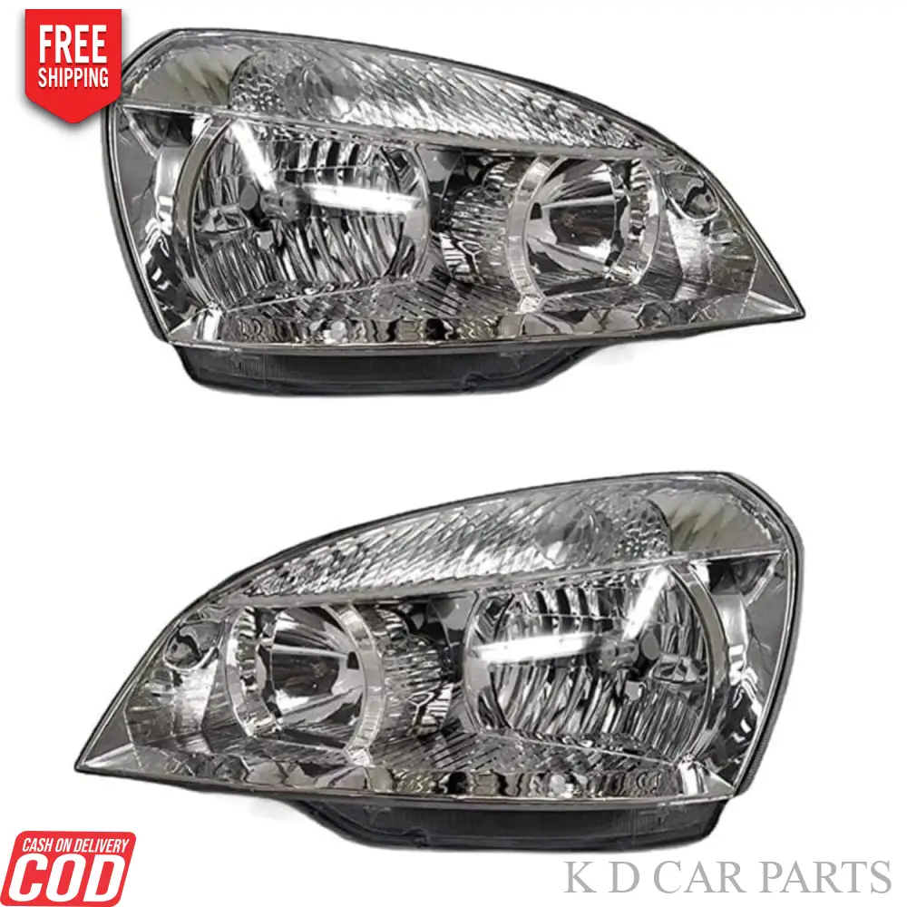 K D Headlight assembly For Tata Indica / INDIGO eCS  WHITE 2002-2018 ( WITHOUT ADJUSTABLE MOTOR) - Image 6