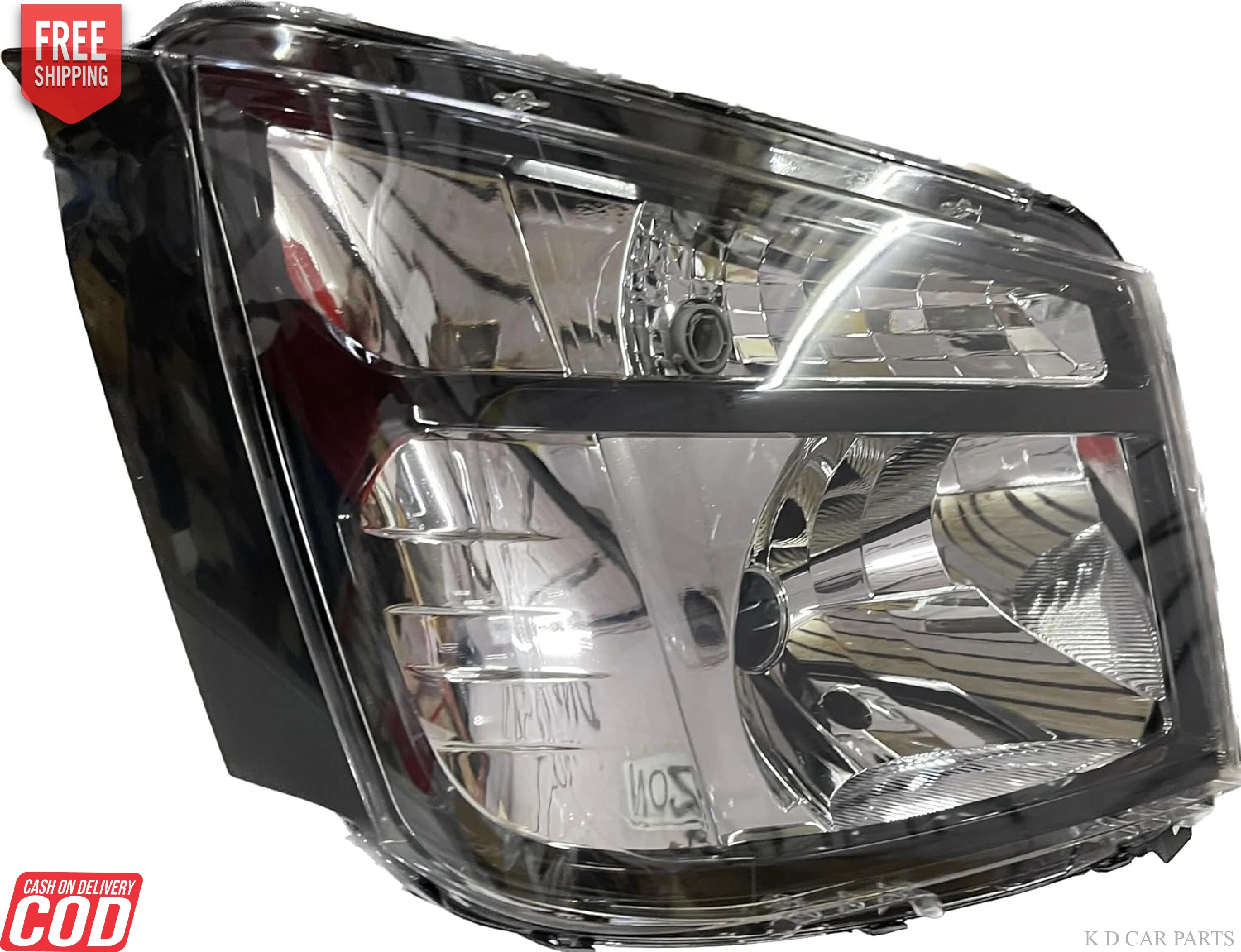 K D Headlight assembly for TATA INTRA BLACK ( WITHOUT ADJUSTABLE MOTOR) - Image 2