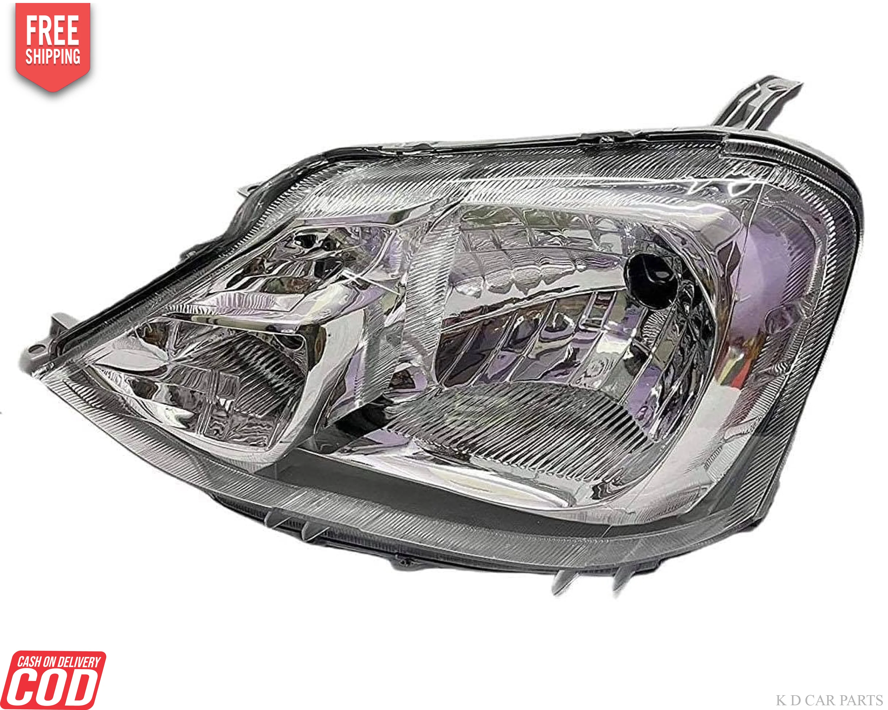 K D Headlight assembly for Toyota Etios  (2010-2020) ( WITHOUT ADJUSTABLE MOTOR) - Image 2