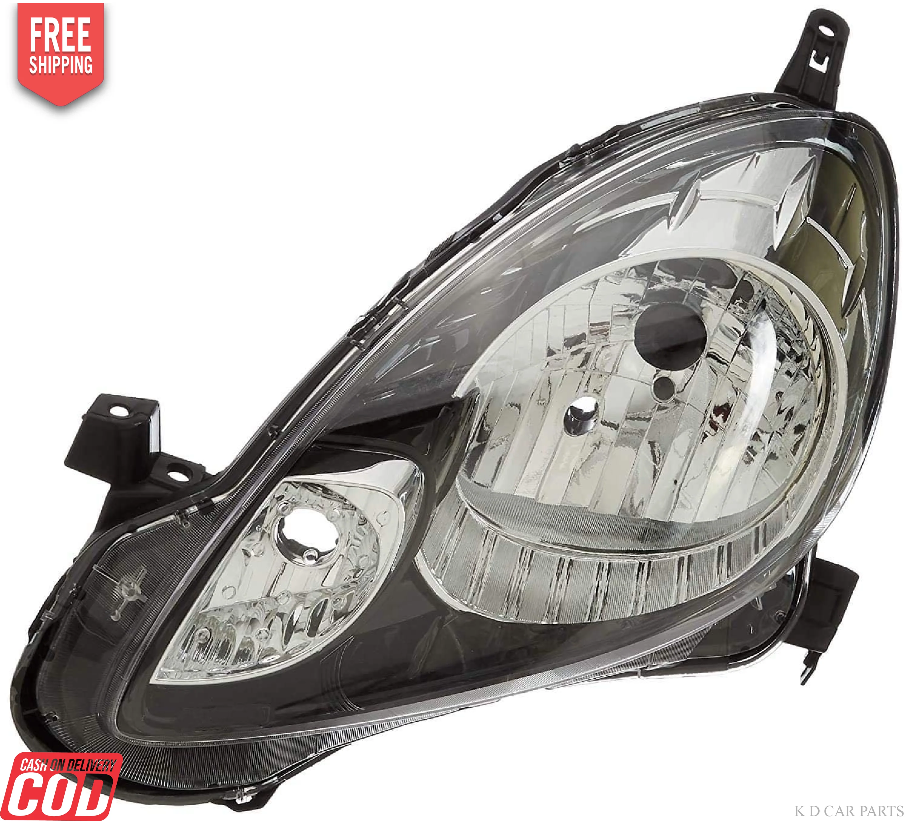 K D Headlight for Honda AMAZE 2013-2018/ BRIO 2011-2019/ MOBILIO 2014-2017 ( WITHOUT ADJUSTABLE MOTOR) - Image 5
