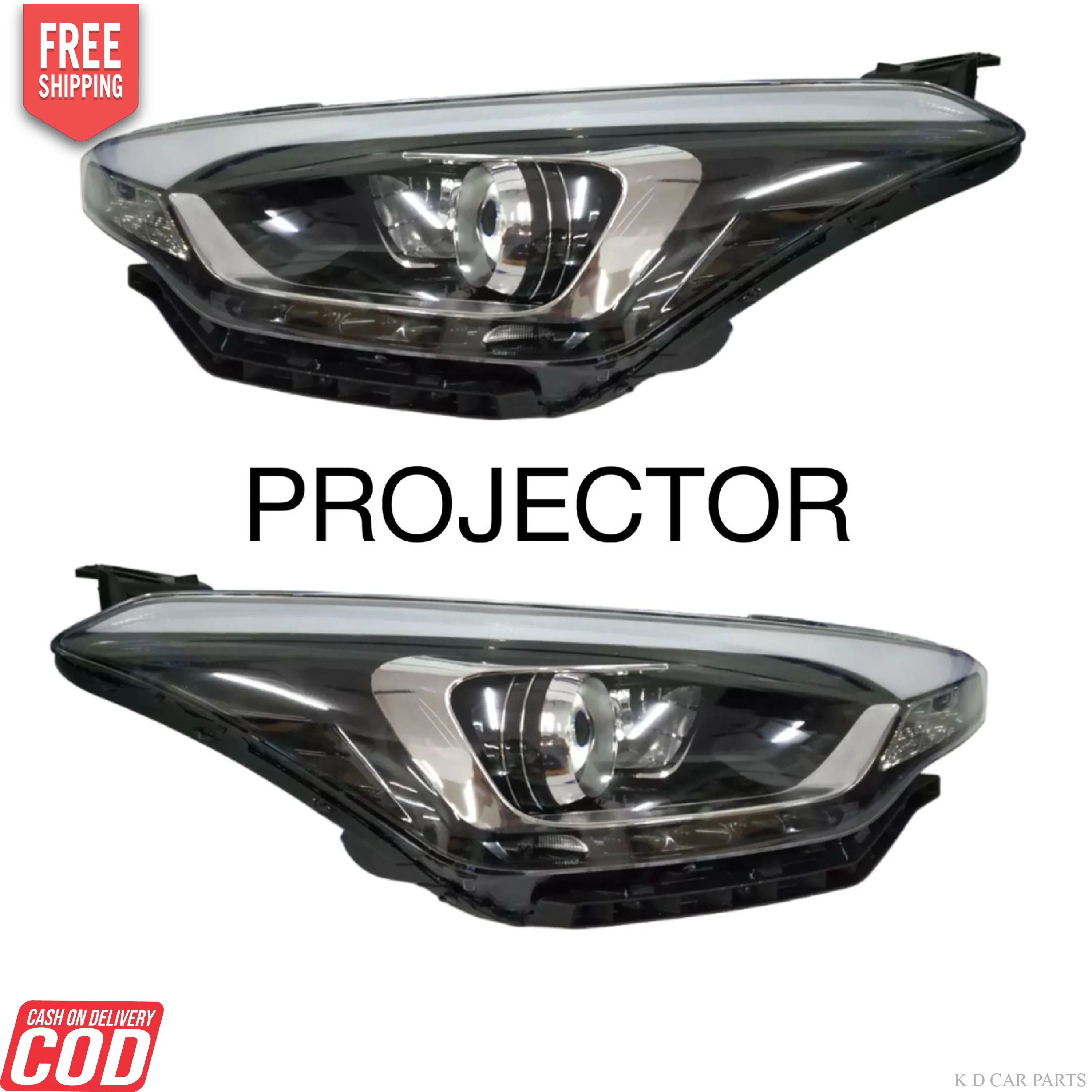 K D HEADLIGHT FOR HYUNDAI I20 ACTIVE 2015-2018 / ELITE 2014- 2020