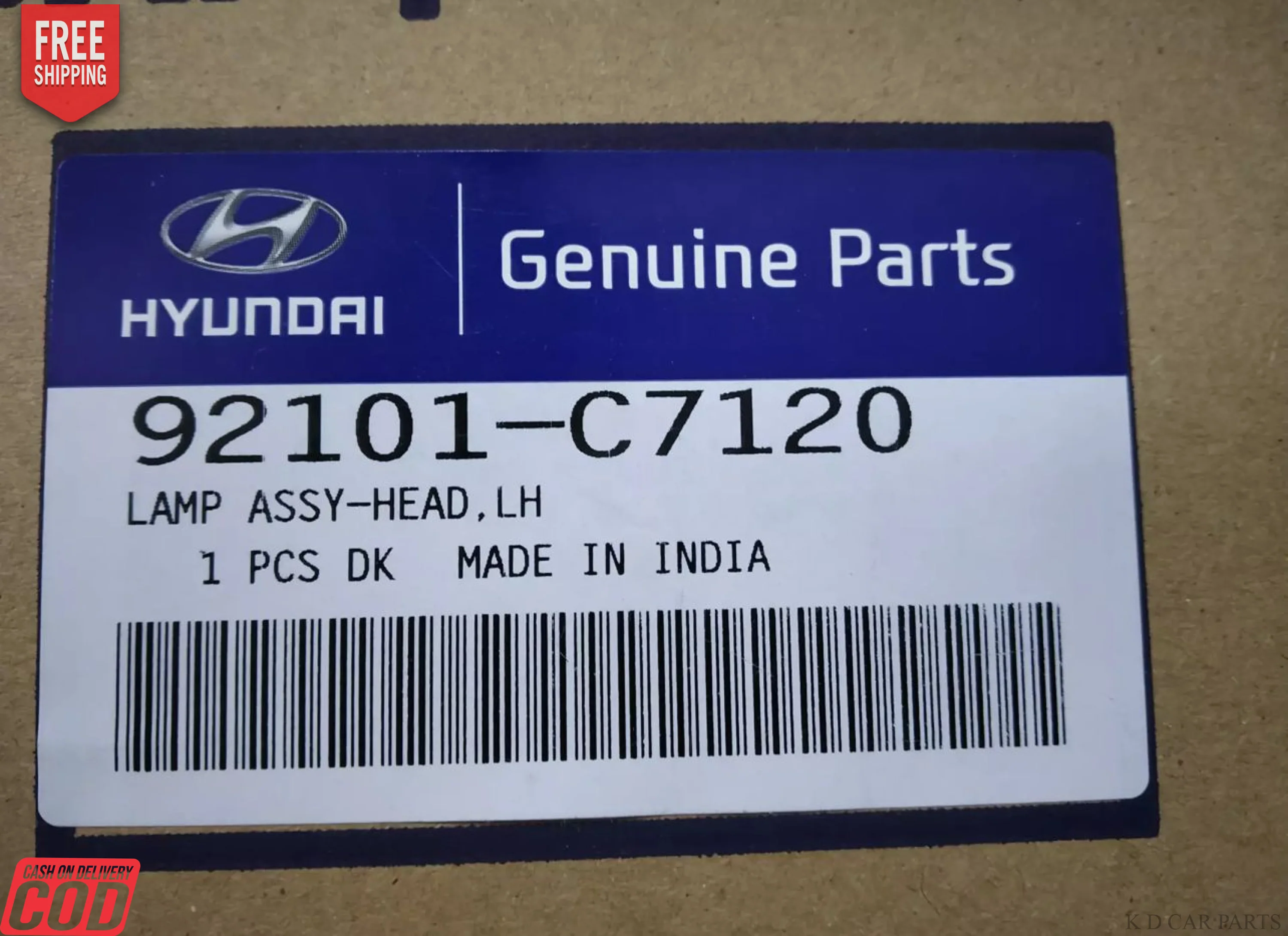 K D HEADLIGHT FOR HYUNDAI I20 ACTIVE 2015-2018 / ELITE 2014- 2020 - Image 4